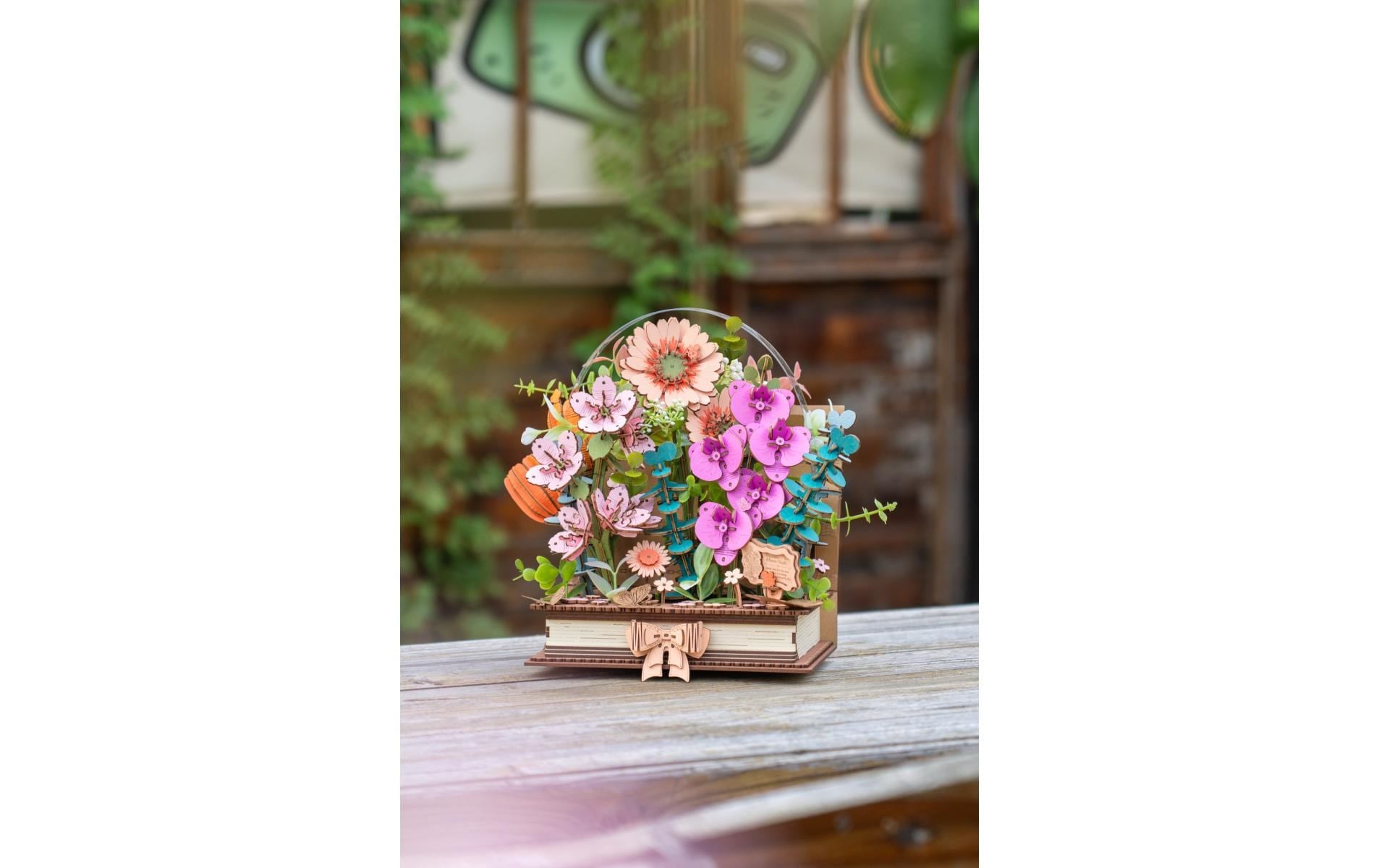   Modellbausatz »Rolife Wooden Blooming Book 3D-Holzpuzzle Diorama 522 Teile« 522 Stk. tlg.