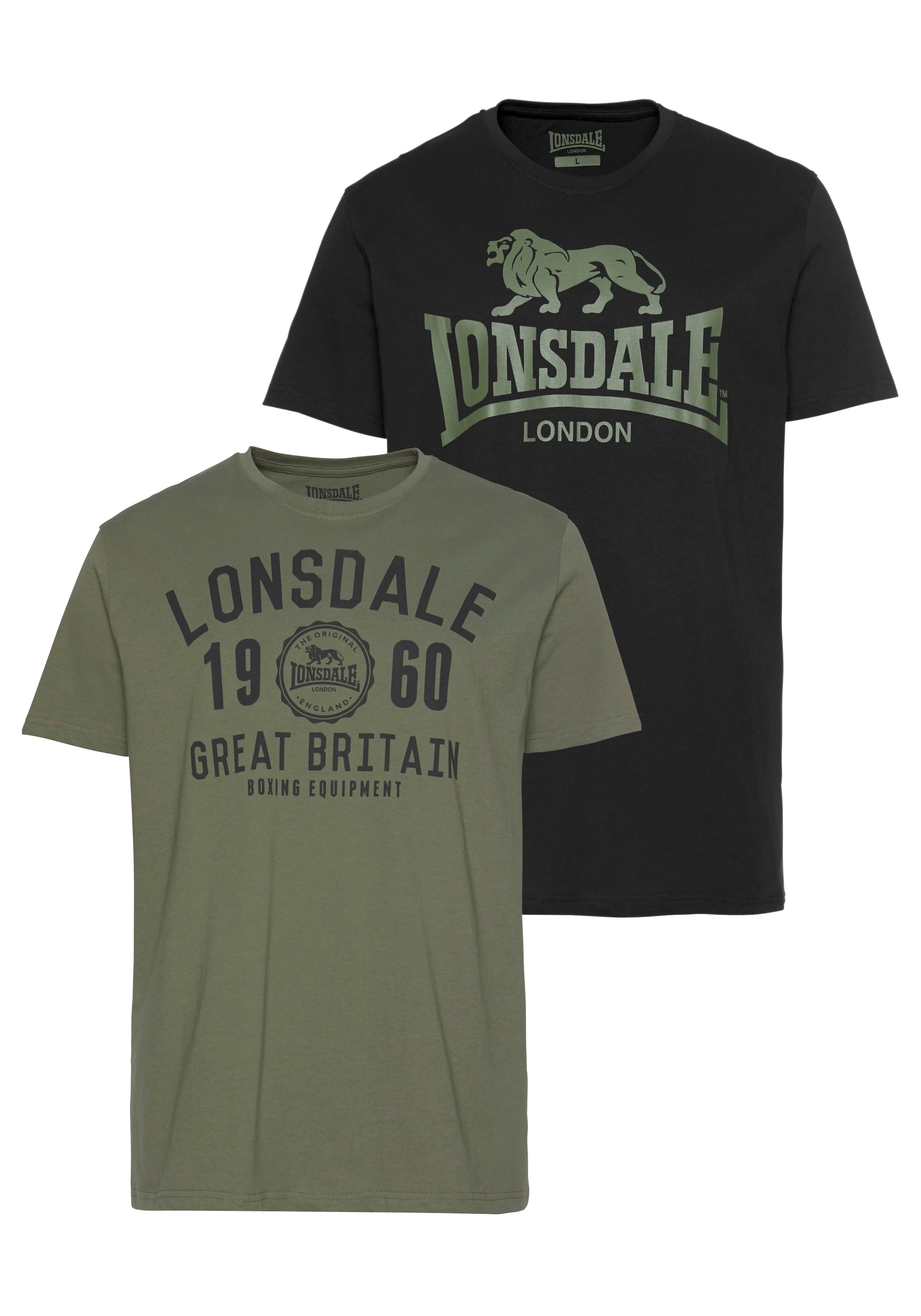 Image of Lonsdale T-Shirt "BANGOR" Packung, 2er-Pack, 2 Stk. Doppelpack
