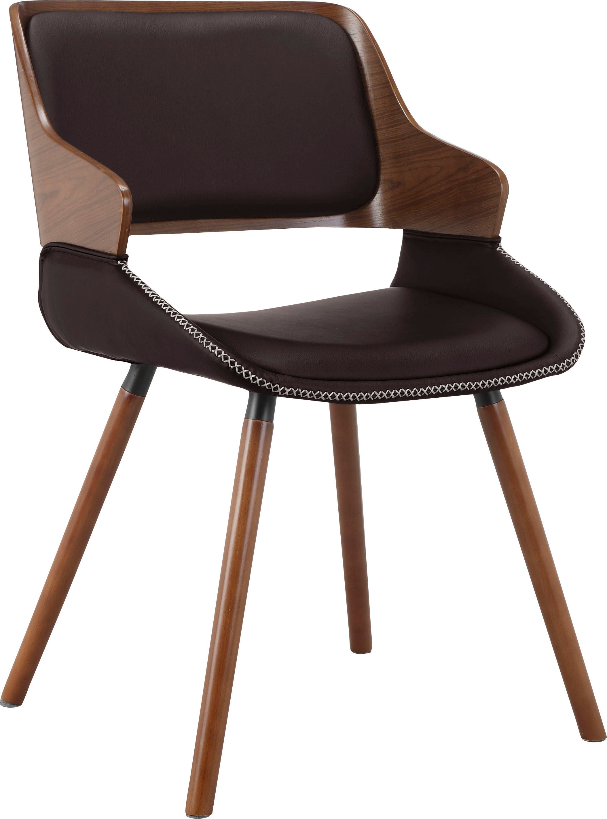 INOSIGN Armlehnstuhl »Yanara«, 2 St., Kunstleder, Pappelholz, festmontierten Sitz- und Rückenkissen, Sitzhöhe 47,5 cm