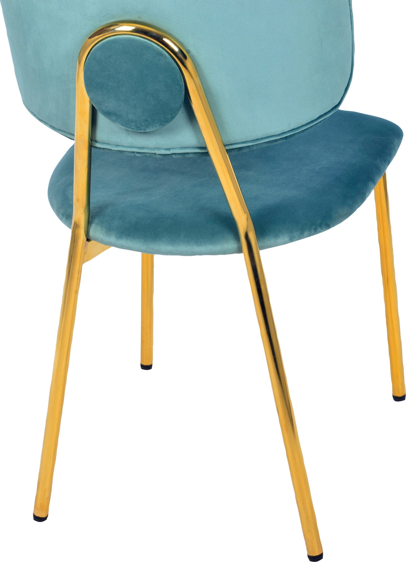 Kayoom Esszimmerstuhl »Stuhl Kian 125 2er-Set,filigranes Metallgestell,pflegeleicht Samtbezug« (Set) 2 Stk.samtweicher Bezug, pflegeleichter Samtbezug