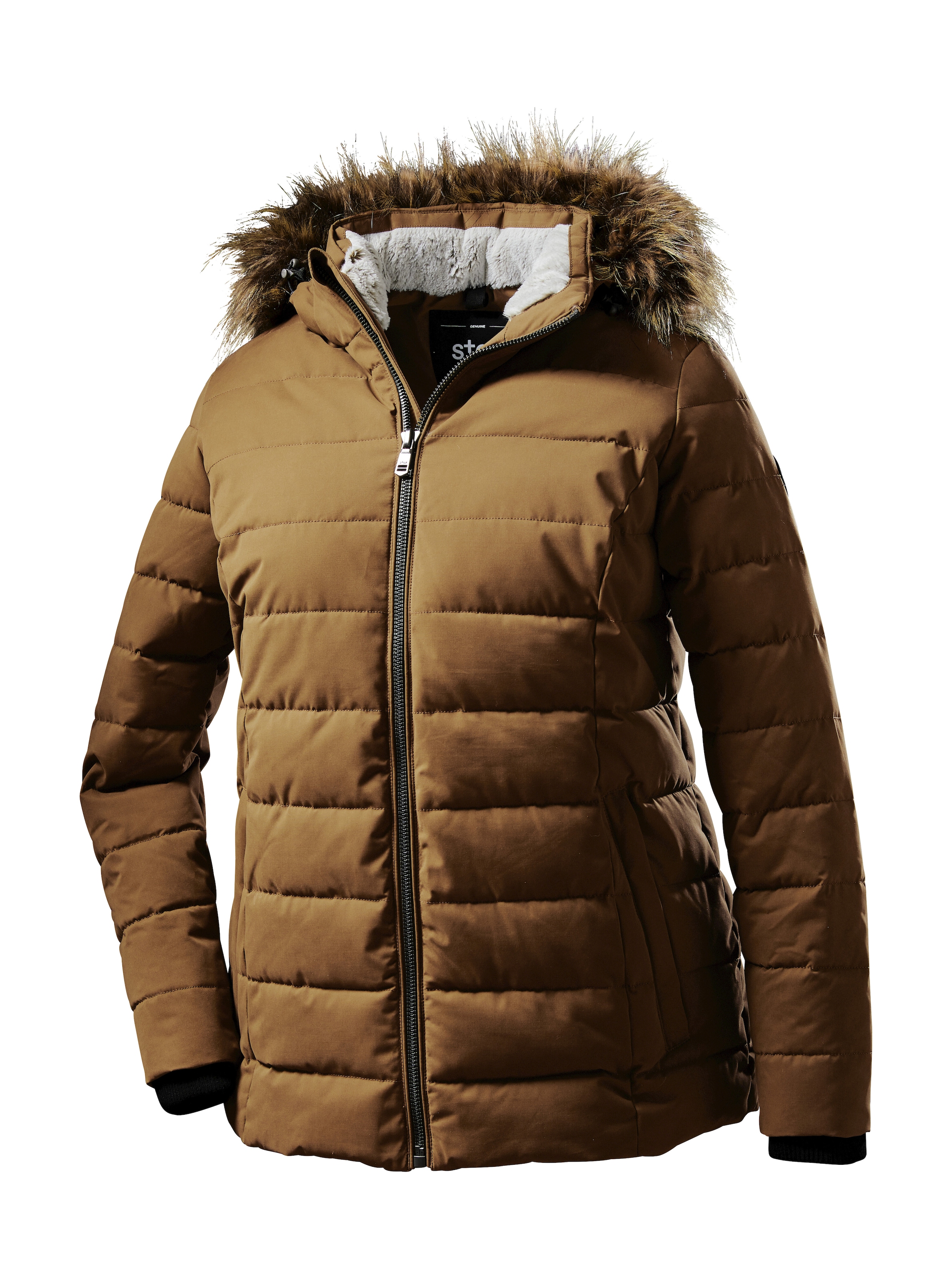 Image of STOY Steppjacke "WMN Quilted JCKT E" STOY Steppjacke: Abzippbare Kapuze, atmungsaktiv, wasserabweisend