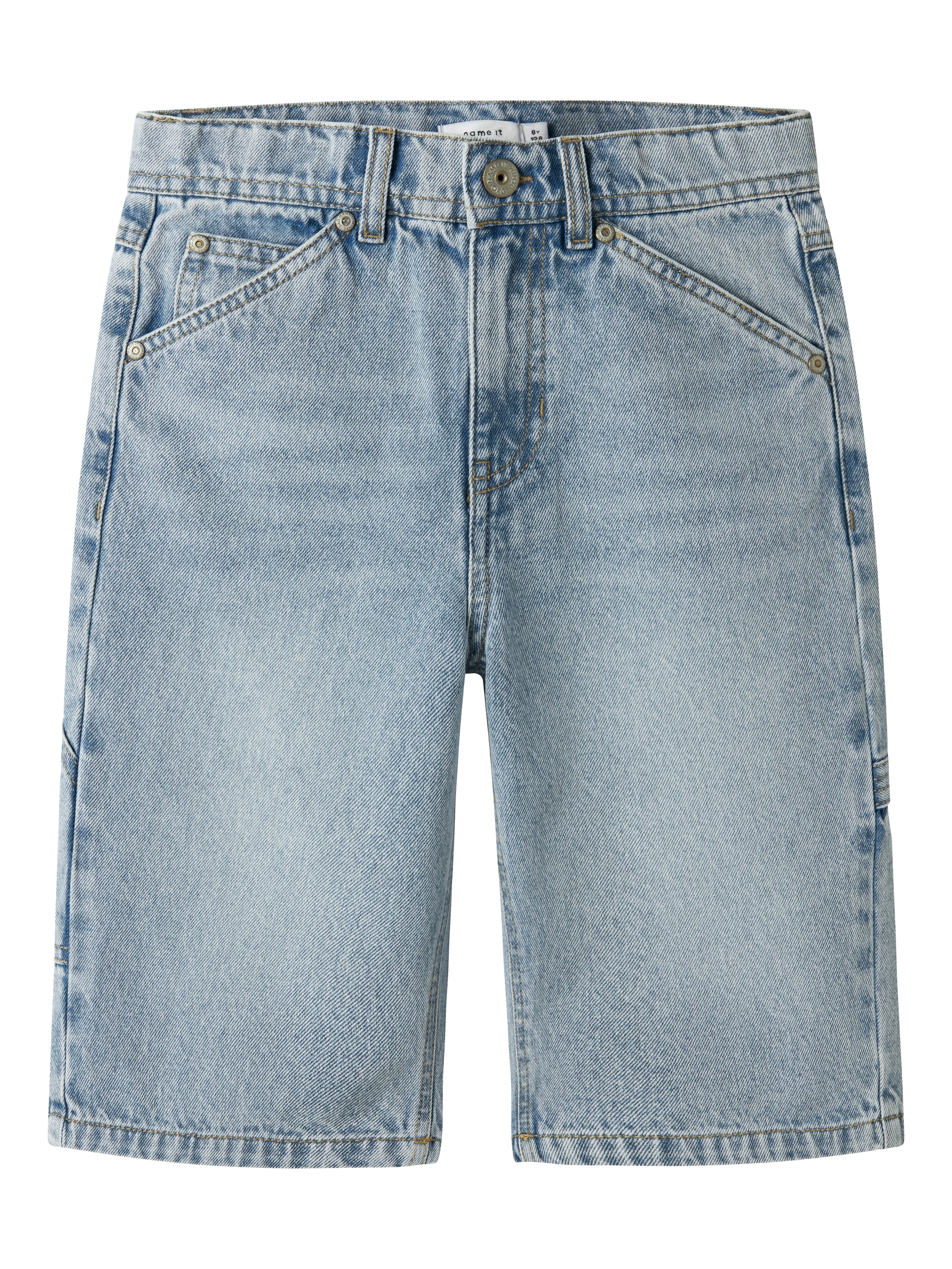 Image of Name It Jeansbermudas "NKMRYAN BERMUDA 3800-IM NOOS" Baumwolle, Skater Fit