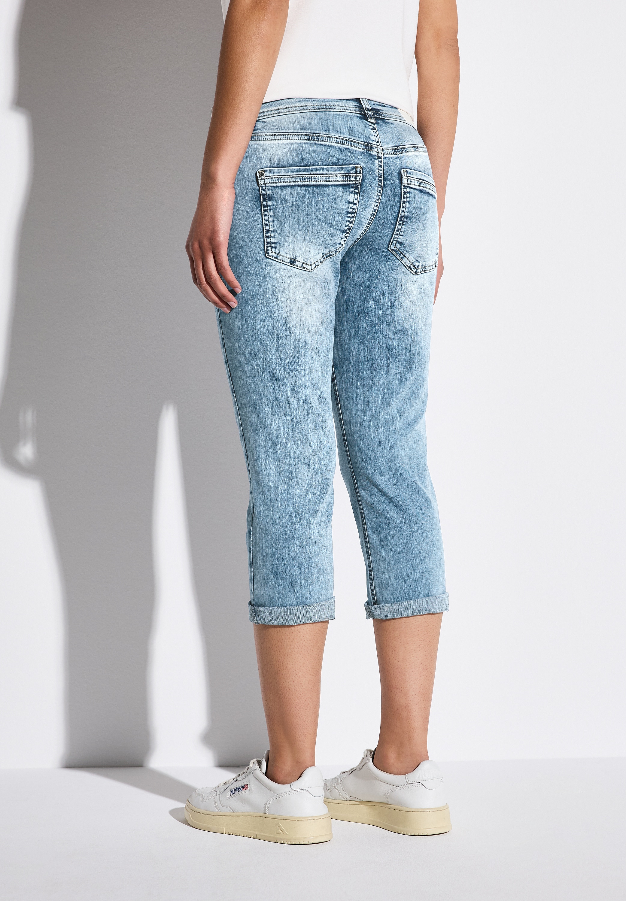 STREET ONE 3/4-Jeans »Style Crissi«, mit Glitzer-Detail