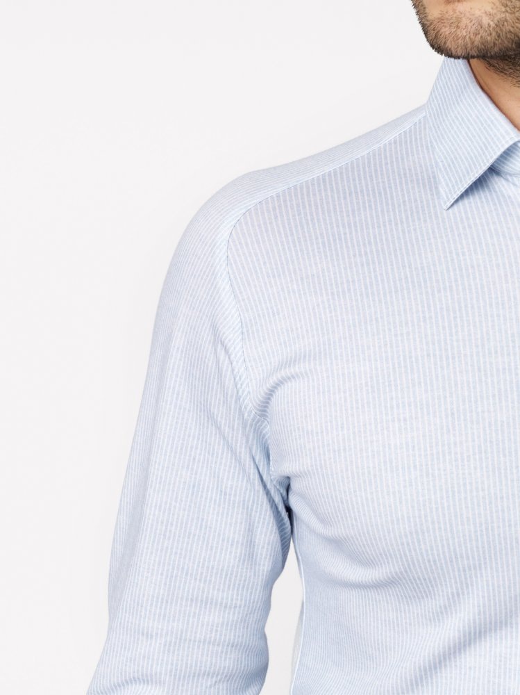 DESOTO Chemise à manches longues »Casual Kent 1/1« chemise en jersey, col Kent, coupe slim