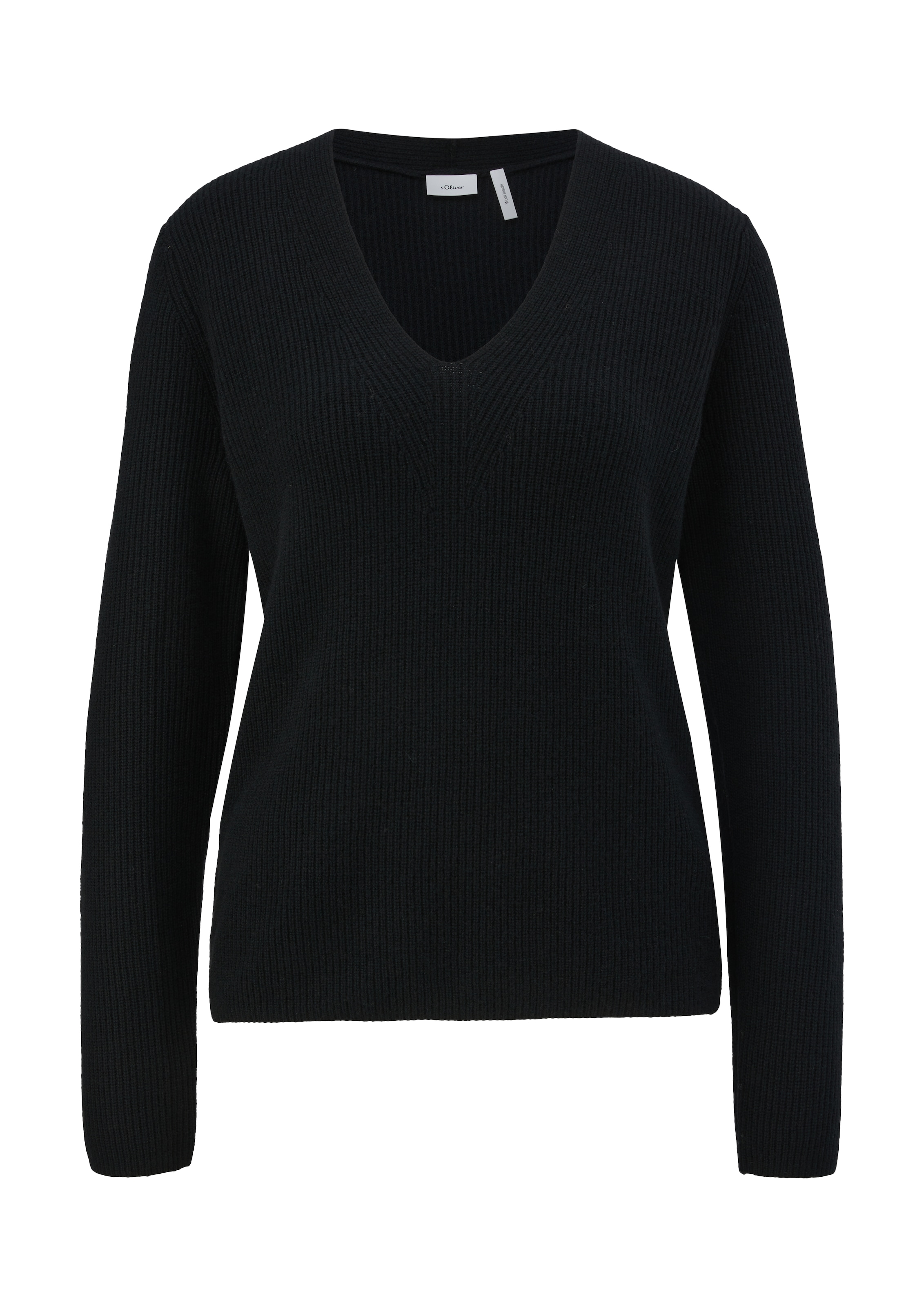 s.Oliver BLACK LABEL Strickpullover, mit leicht überschnittenen Schultern