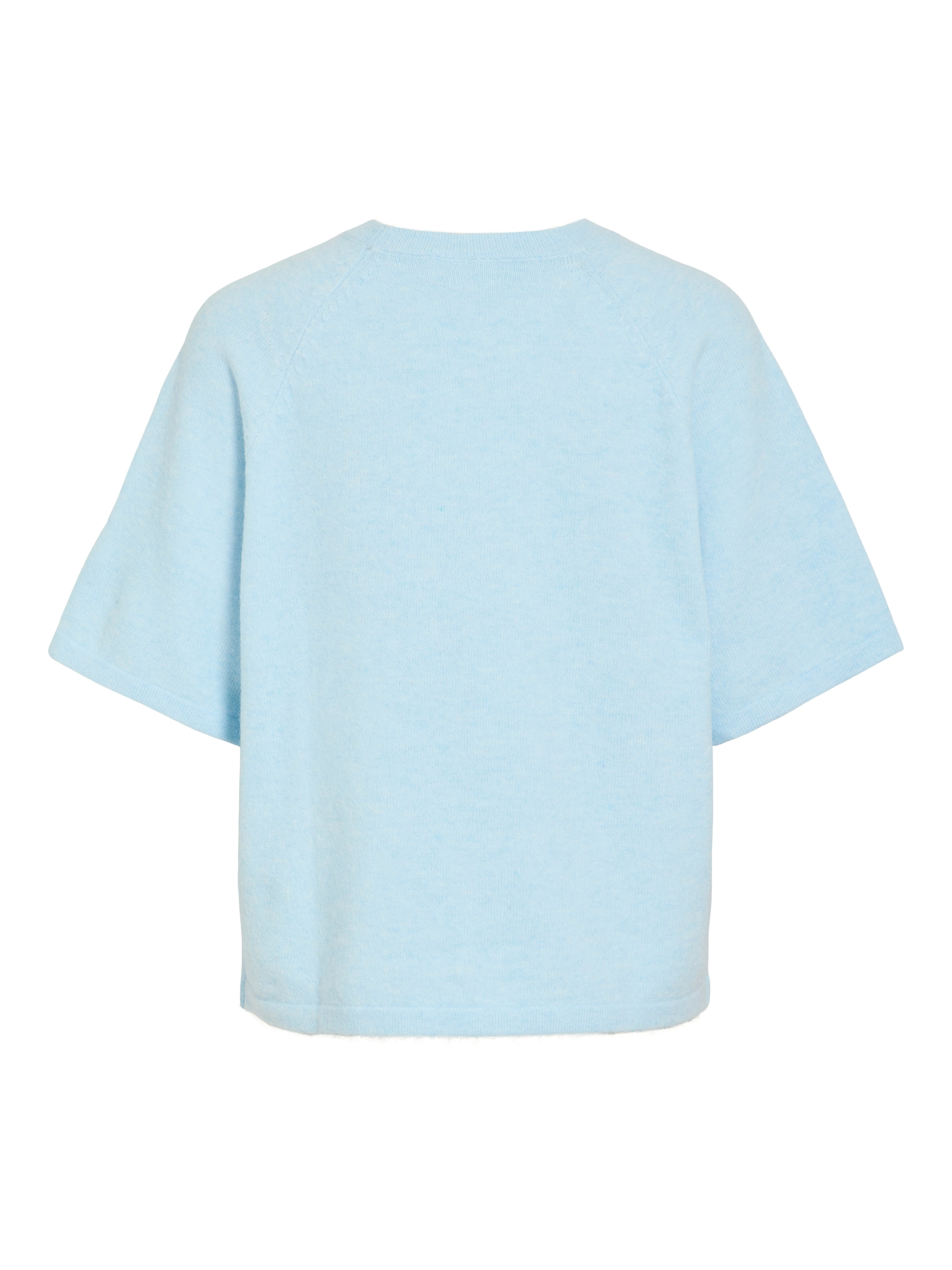 Vila Strickpullover »VILIGA 2/4 O-NECK KNIT TOP - NOOS« Materialmix, relaxed fit