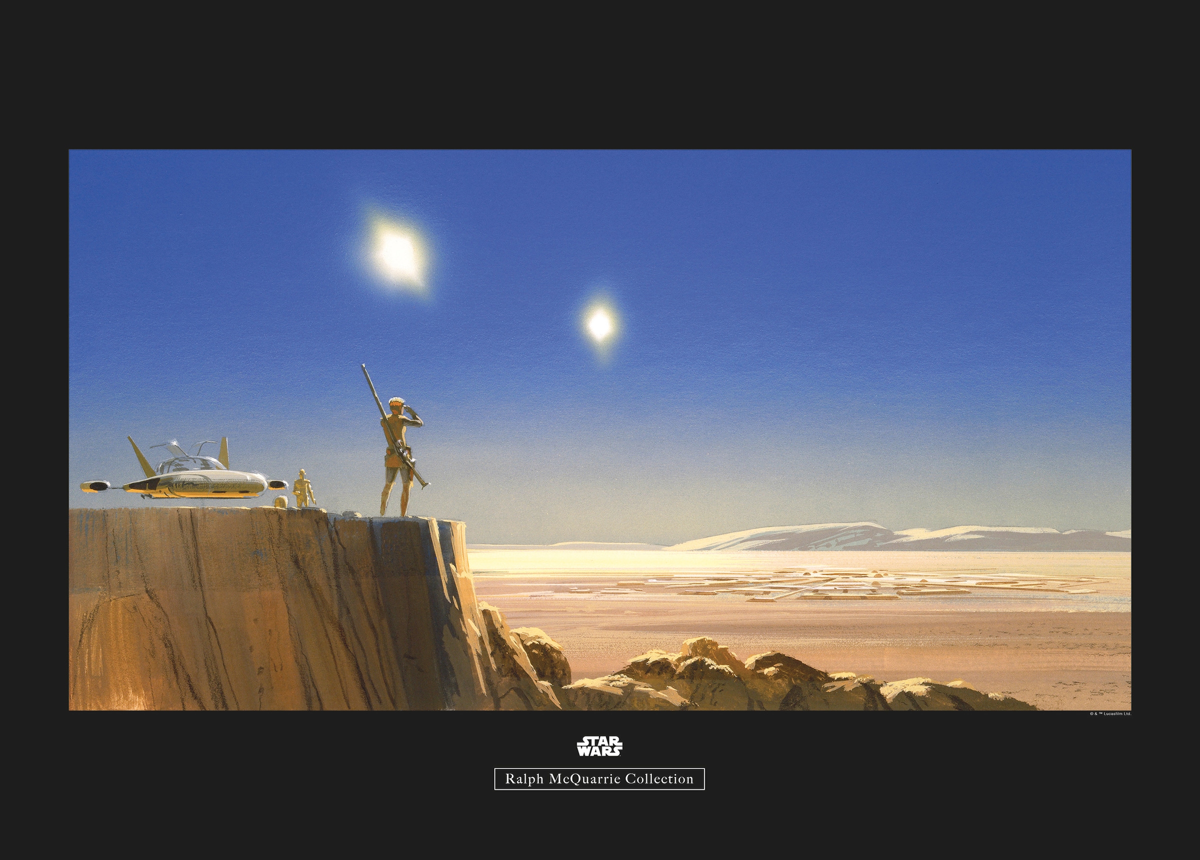 Image of Komar Bild "Star Wars Classic RMQ Mos Eisley Edge" Star Wars 1 Stk. tlg. Wandbild zur Dekoration im Kinderzimmer - ohne Rahmen