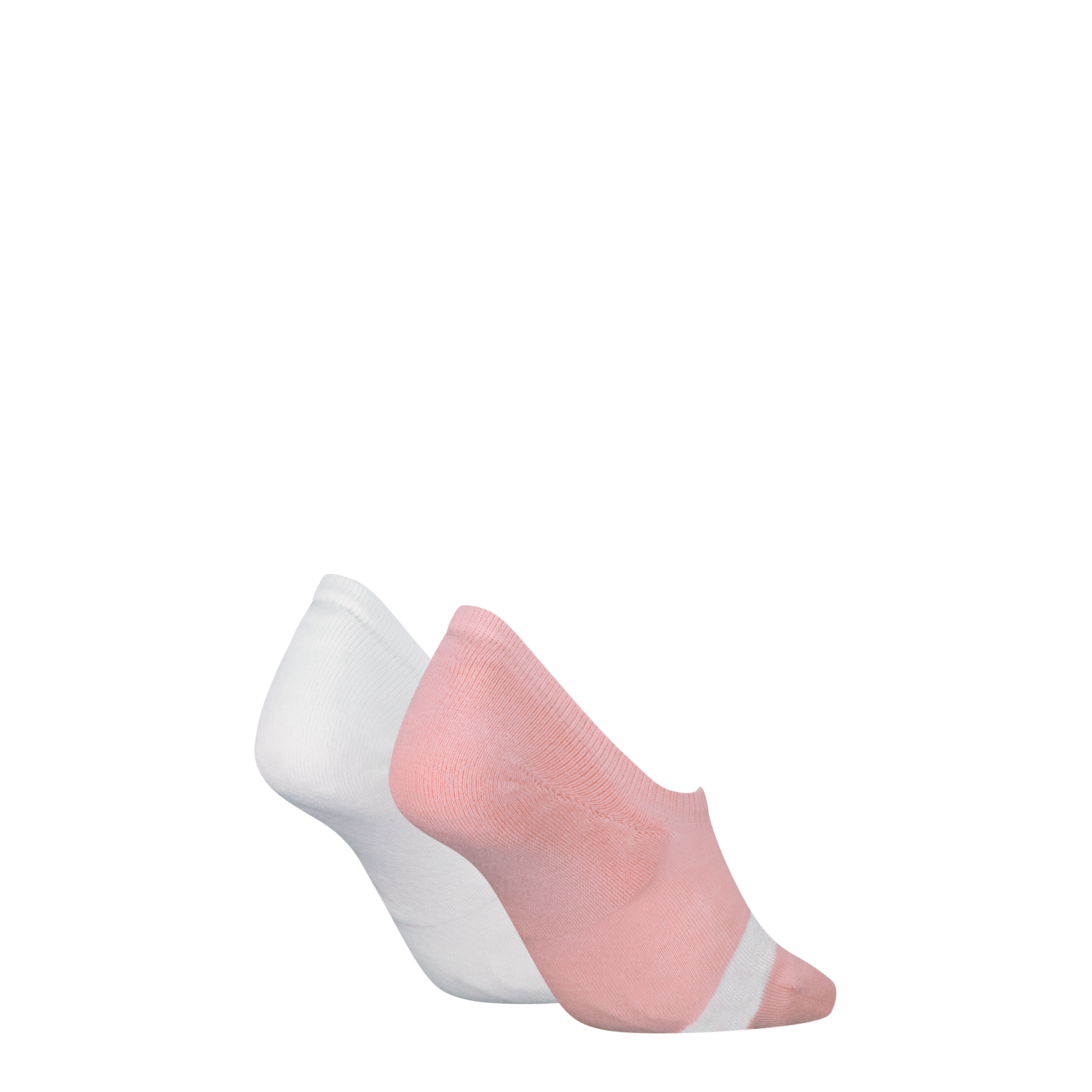 Calvin Klein Jeans Chaussons »CKJ WOMEN HIGH CUT FOOTIE 2P GLOSSY« 2 Paar,  No-Show-Design, hoch ausgeschnitten