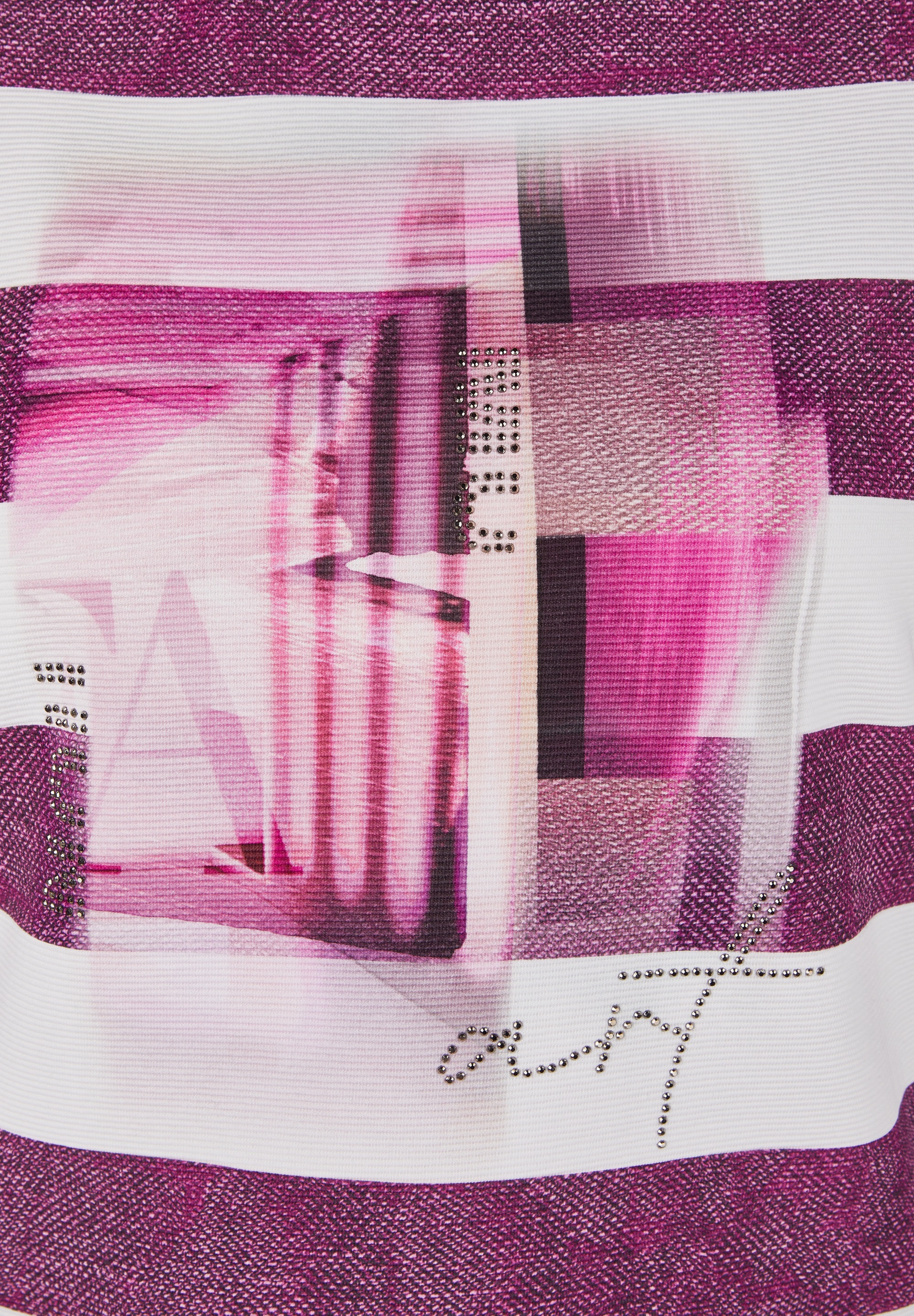 Rabe 3/4-Arm-Shirt im Streifen-Design und mit Print