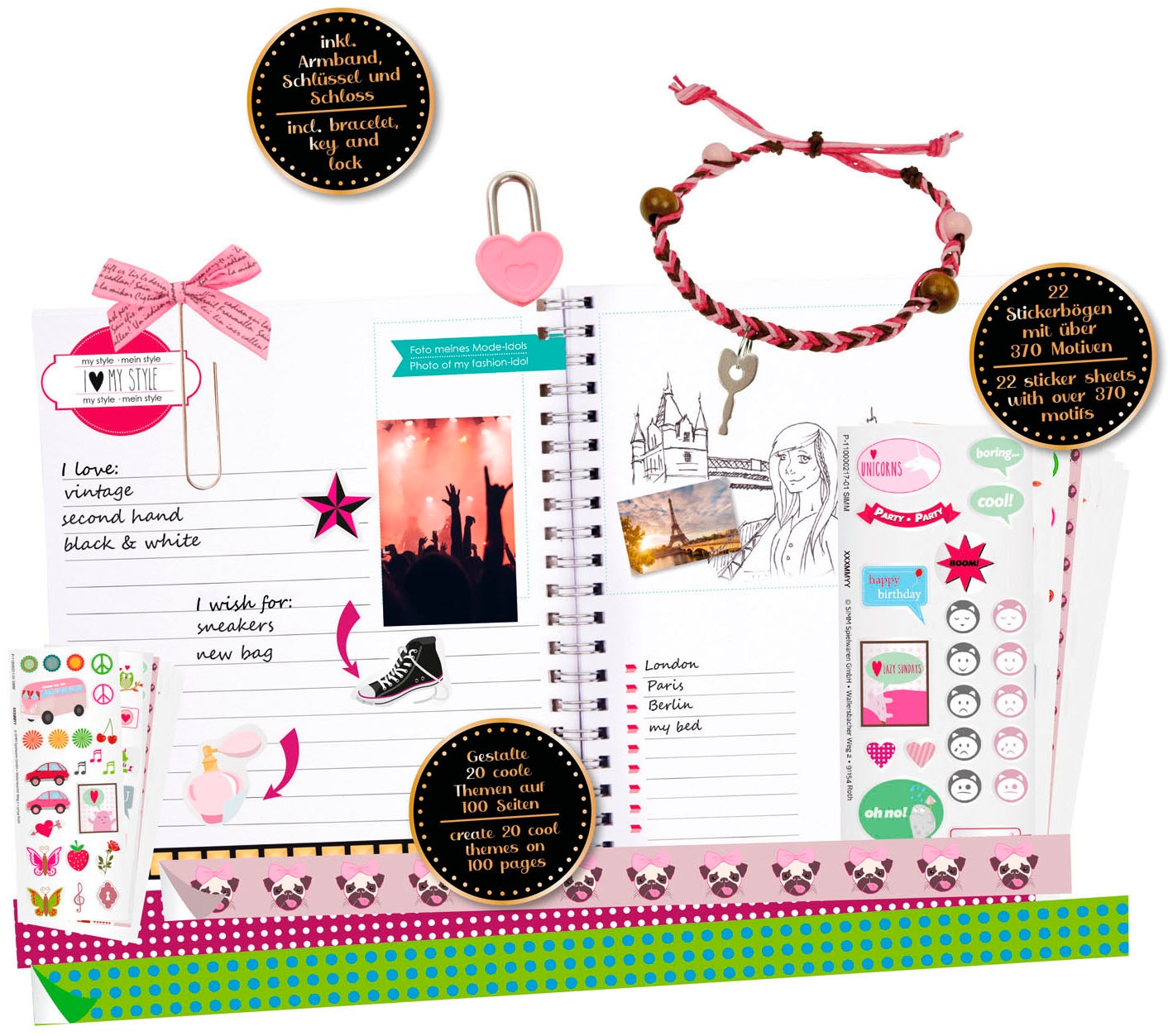 Lena® Kreativset »Scrapbook, gross«