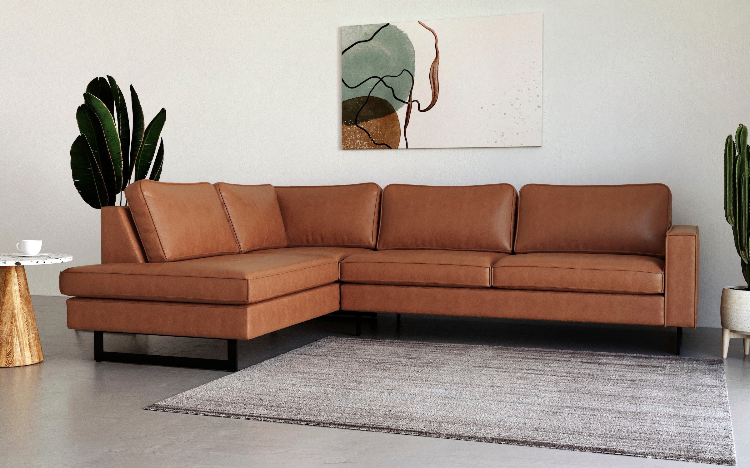 Ecksofa »Pinto, 290 cm, Ottomane links / rechts«, Cord, Feincord, Luxus-Microfaser...