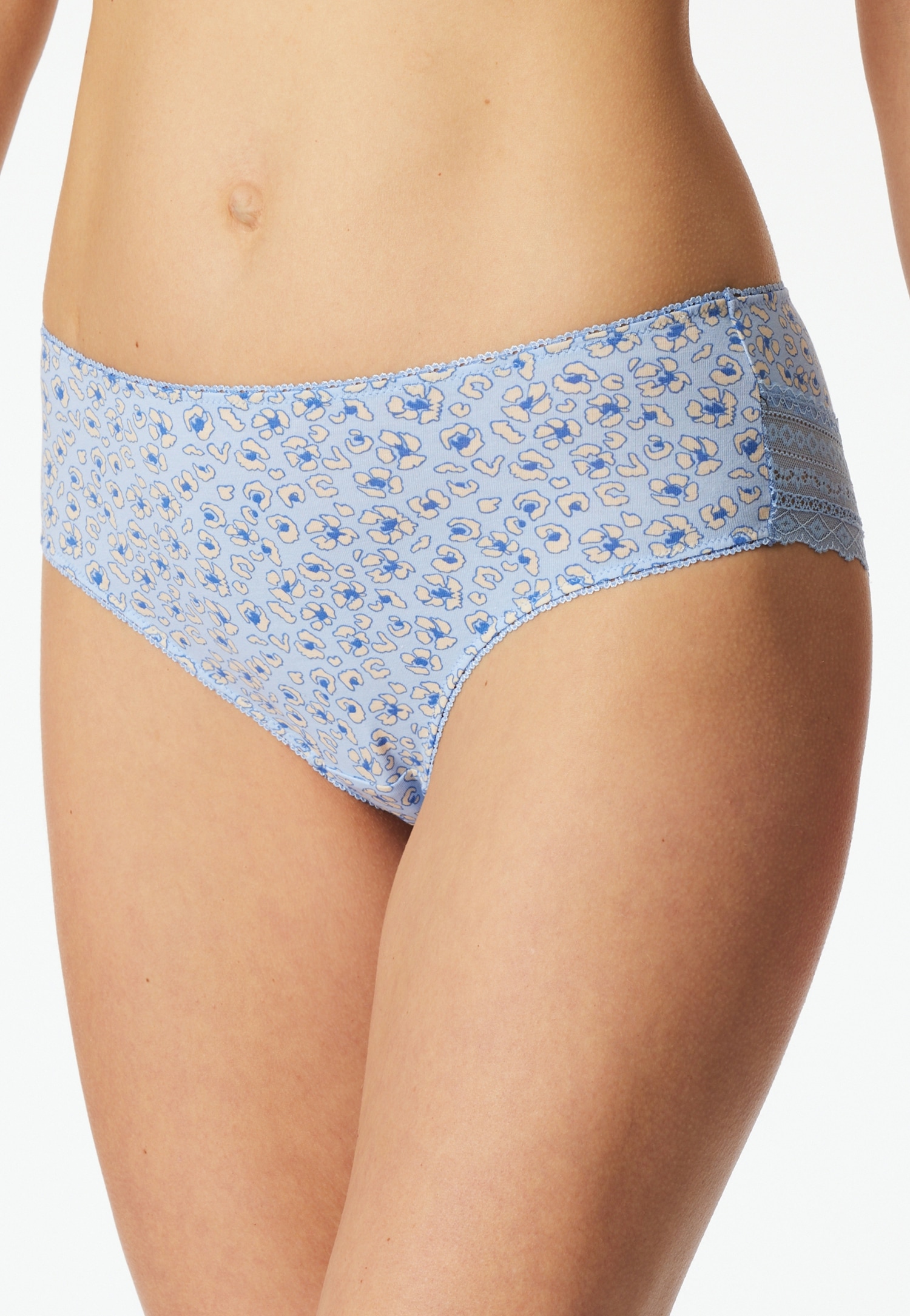 Schiesser Slip brésilien »Modern Multipacks« bande en dentelle, jersey simple, mélange coton