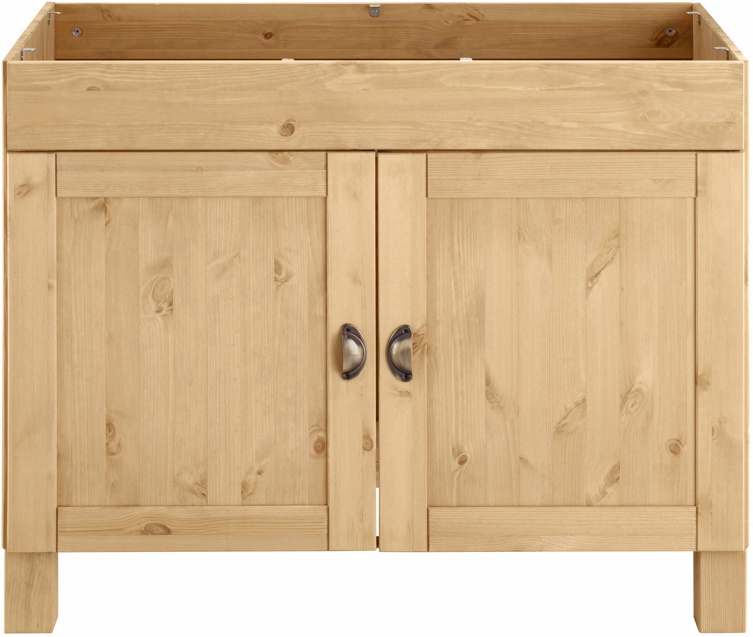 Home affaire Spülenschrank »Oslo« 100 cm breit, inklusive Einbauspüle aus Edelstahl, aus Kiefer
