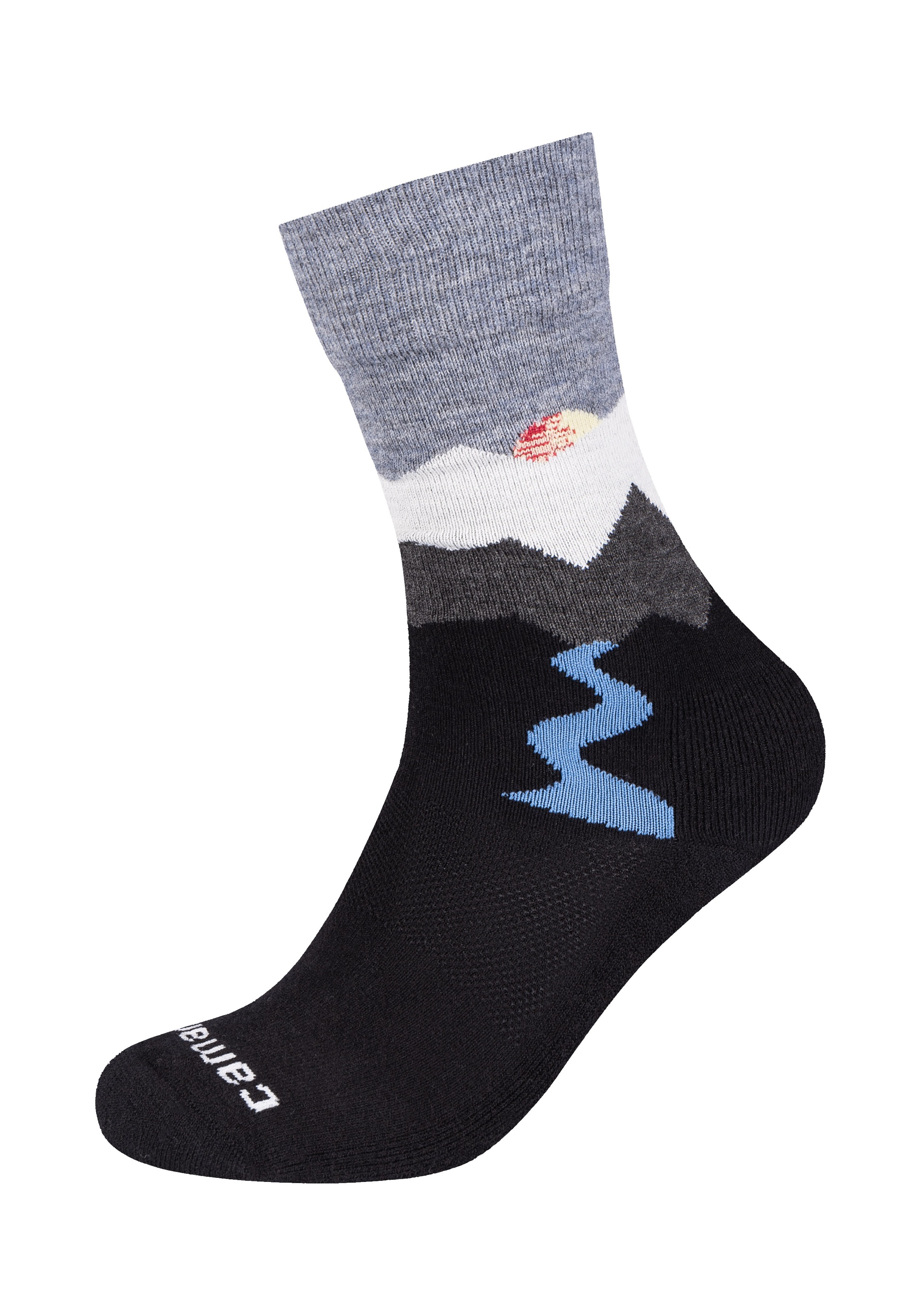 Image of Camano Socken "function" verstärkt an Ferse und Spitze, Merino-Wollanteil, weiche Zehennaht