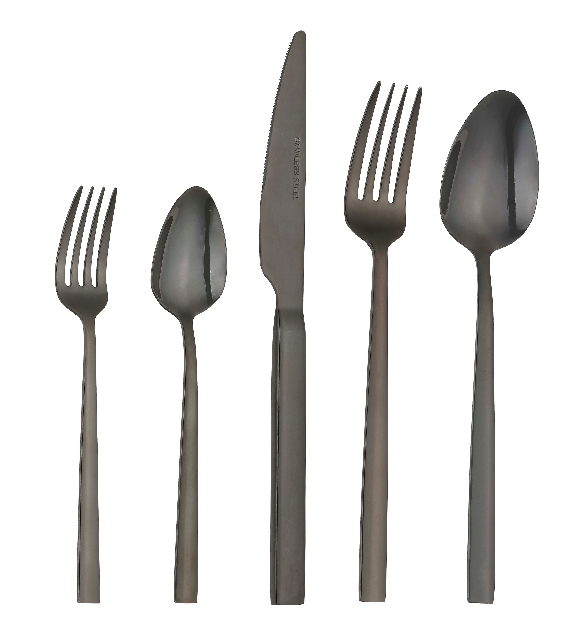 Image of Home affaire Besteck-Set »Colmar«, (Set, 30 tlg.), Edelstahl 18/10, PVD schwarz glänzend, 30 Teile bei Ackermann Versand Schweiz