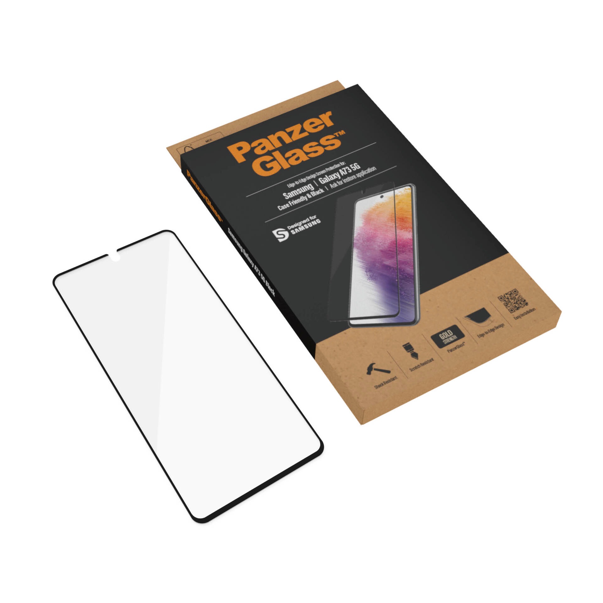 Image of PanzerGlass Displayschutzglas »Displayschutzglass E2E - Samsung Galaxy A73 5G« bei Ackermann Versand Schweiz