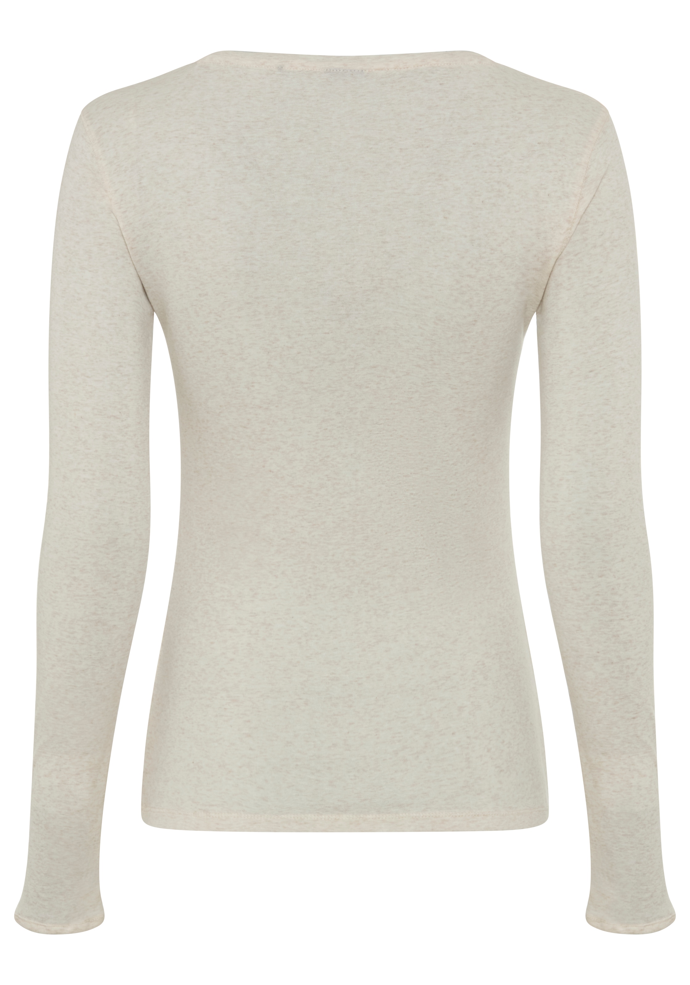 BOSS ORANGE T-shirt à manches longues »Edeline Premium Damenmode« mit geknöpften Ärmeln, Slim Fit