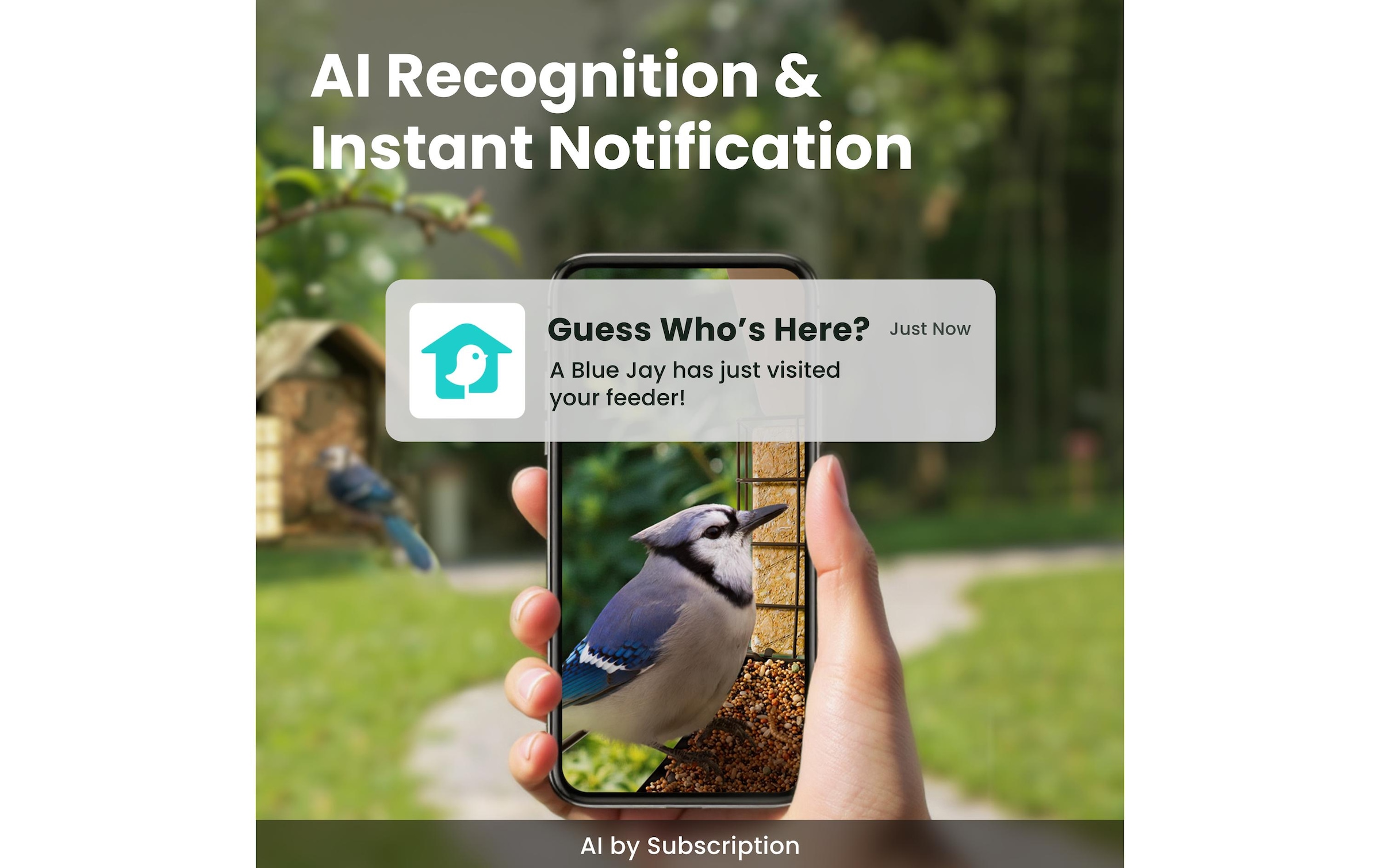 Birdfy Distributeur de nourriture »Metall V 1080PHD mit Kamera«