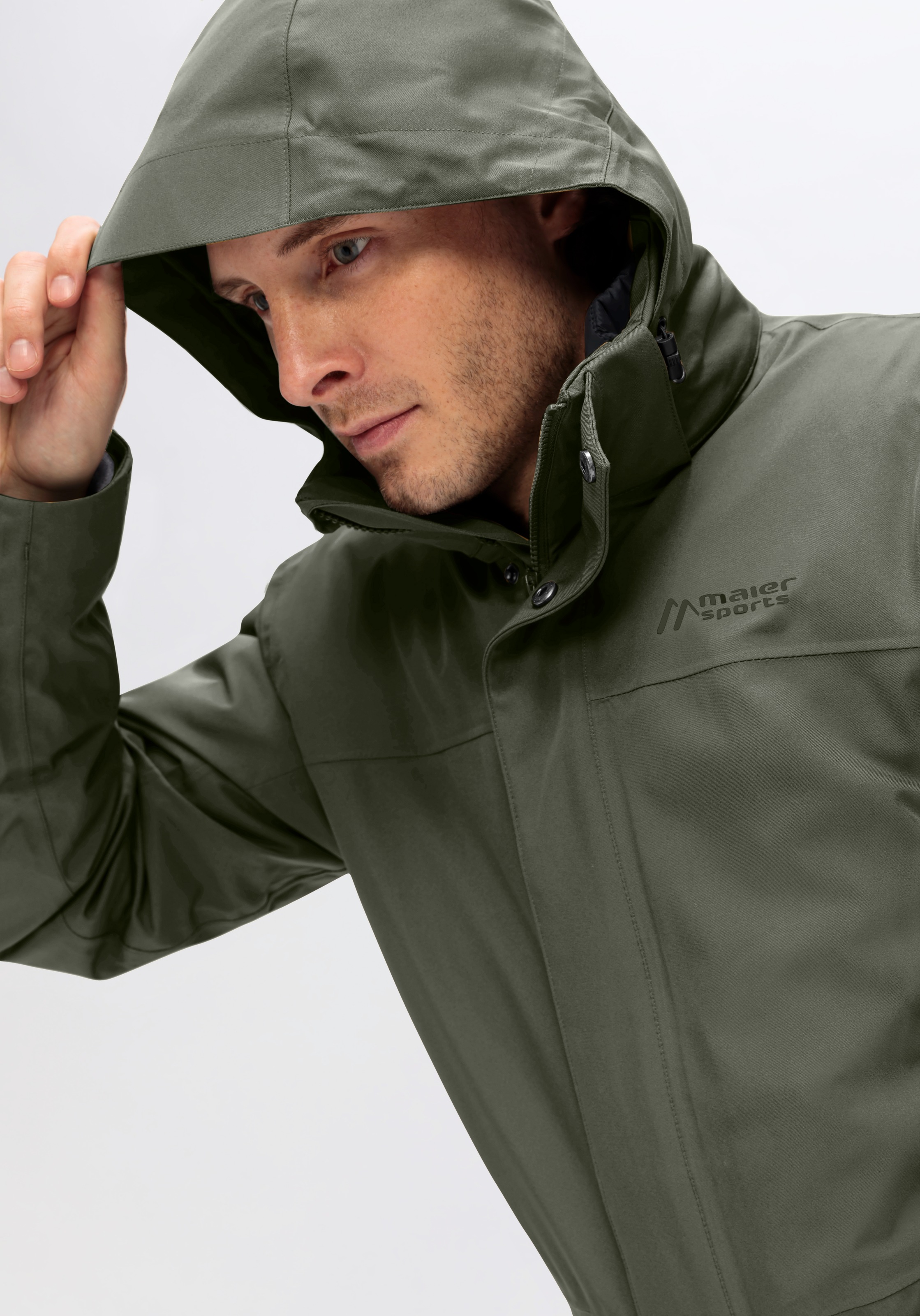 Maier Sports Winterjacke »Peyor 3in1« warme Herren Jacke, wattierte Regenjacke, wasserdicht + atmungsaktiv