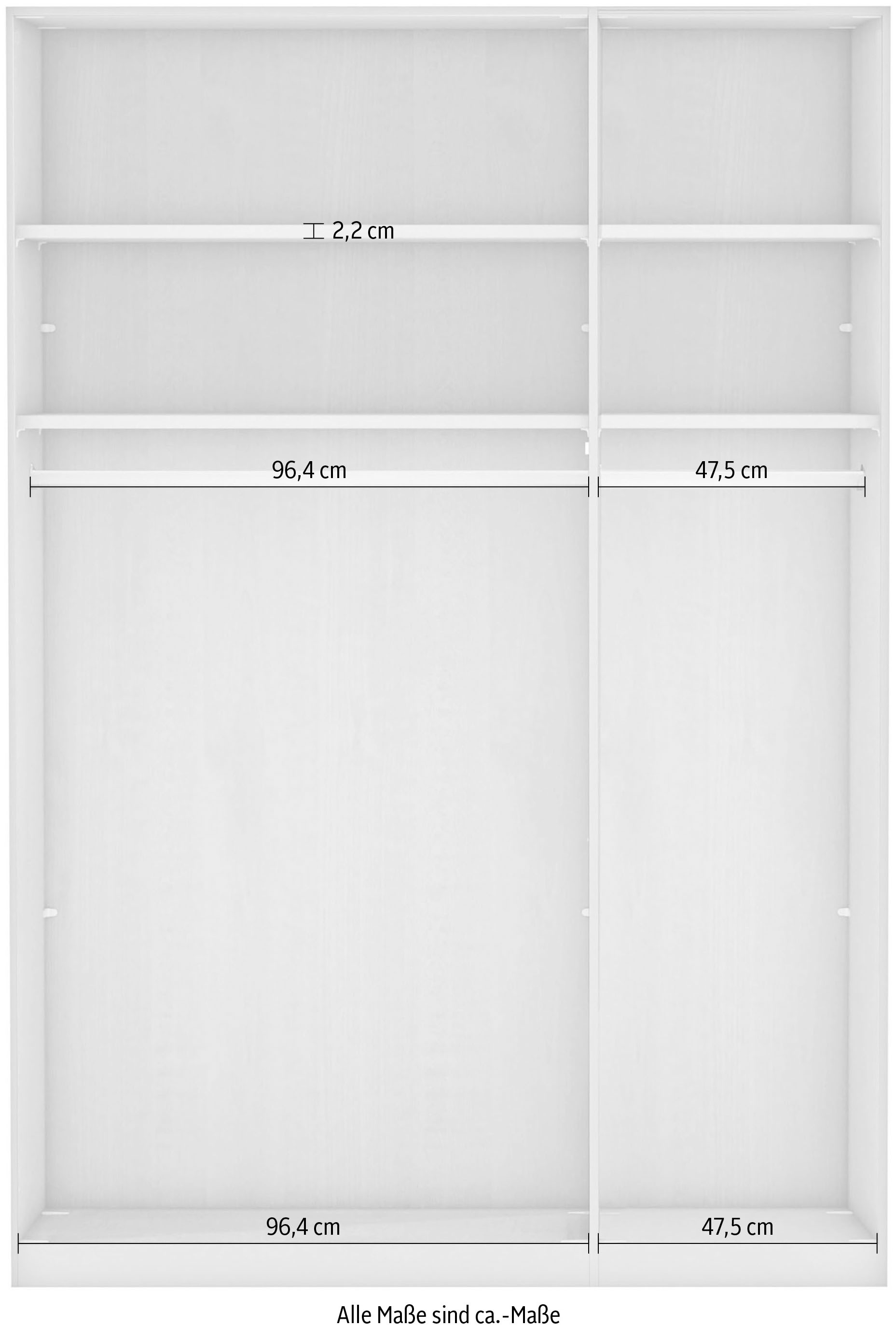 WIEMANN Drehtürenschrank »Bern« hochwertige Beschläge inkl. Türdämpfung