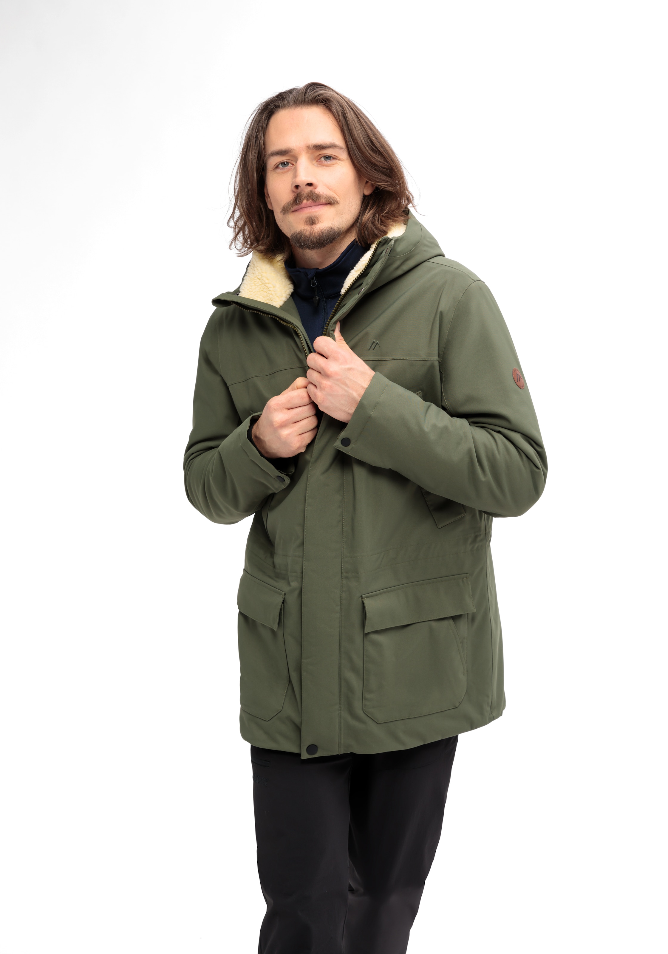 Maier Sports Veste fonctionnelle »SENNE« veste outdoor homme, coupe-vent et étanche, 6 poches spacieuses