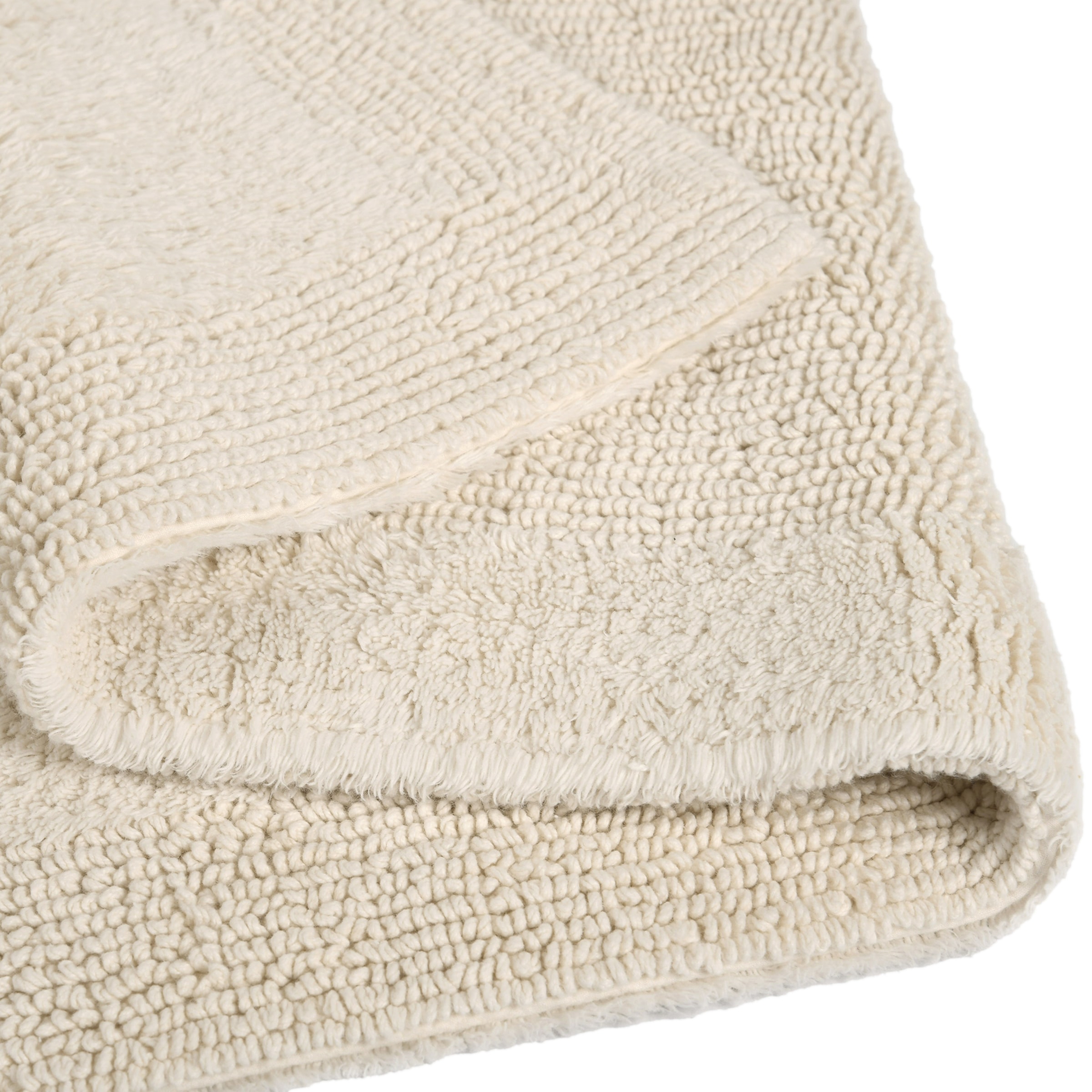 GOODproduct Badematte »Kapra, Badvorleger, Badezimmer Teppich« Höhe 14 mm beidseitig nutzbar | fussbodenheizungsgeeignet | strapazierfähig mit Bordüre, Badteppich, Badematte, Baumwolle