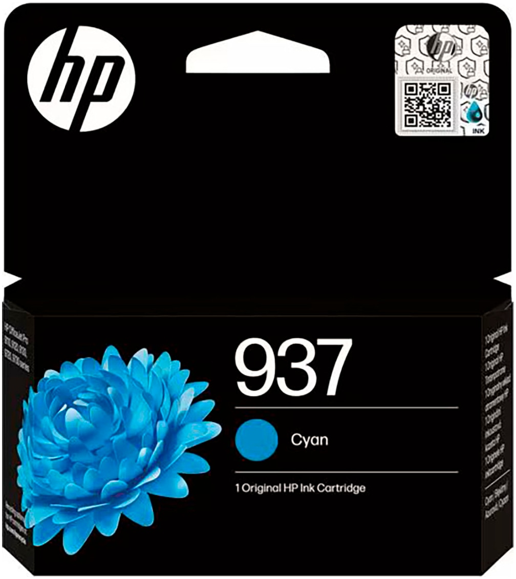 Image of HP Tintenpatrone "HP original Druckerpatrone 937 Cyan" 3 Probemonate gratis* drucken