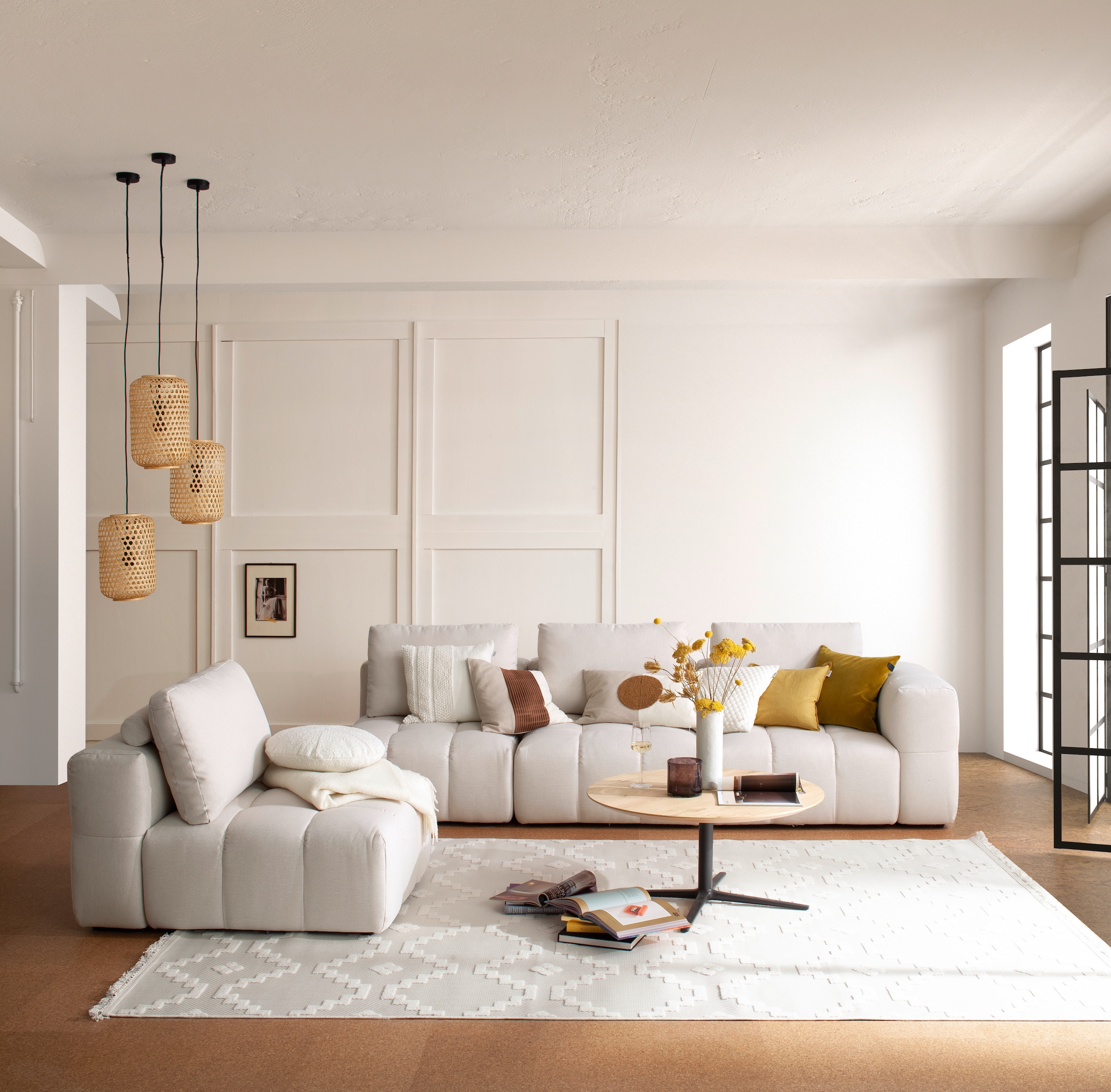 SCHÖNER WOHNEN-Kollektion Tapis »Summer 6352« Rectangulaire 6 mm Höhe In- und Outdoor geeignet, Hoch Tief Struktur, Robuster Teppich