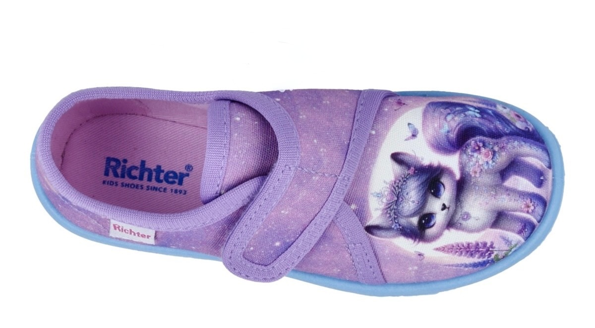 Richter Hausschuh »Mia«  Klettschuh, Kindergartenschuh, Grössenschablone zum Download