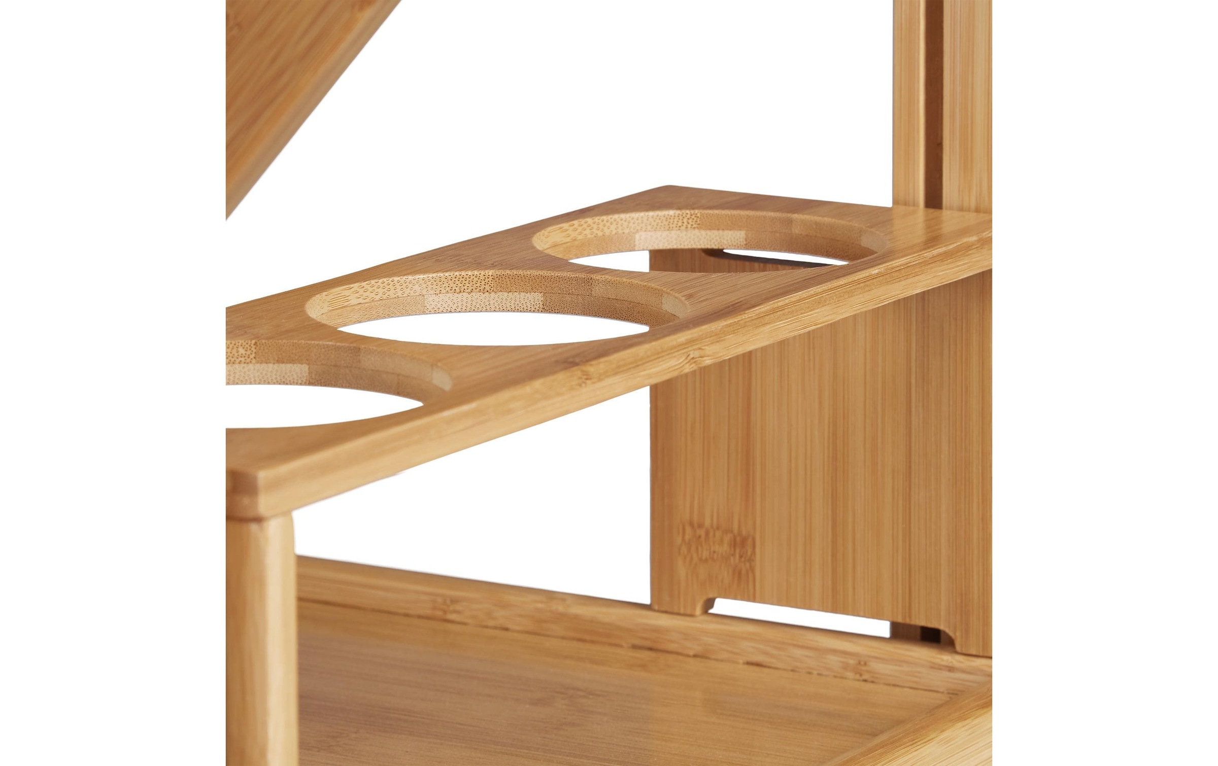 relaxdays Chariot de service »klappbar mit 2 Ablagen 70 x 40.5 x 65 cm«