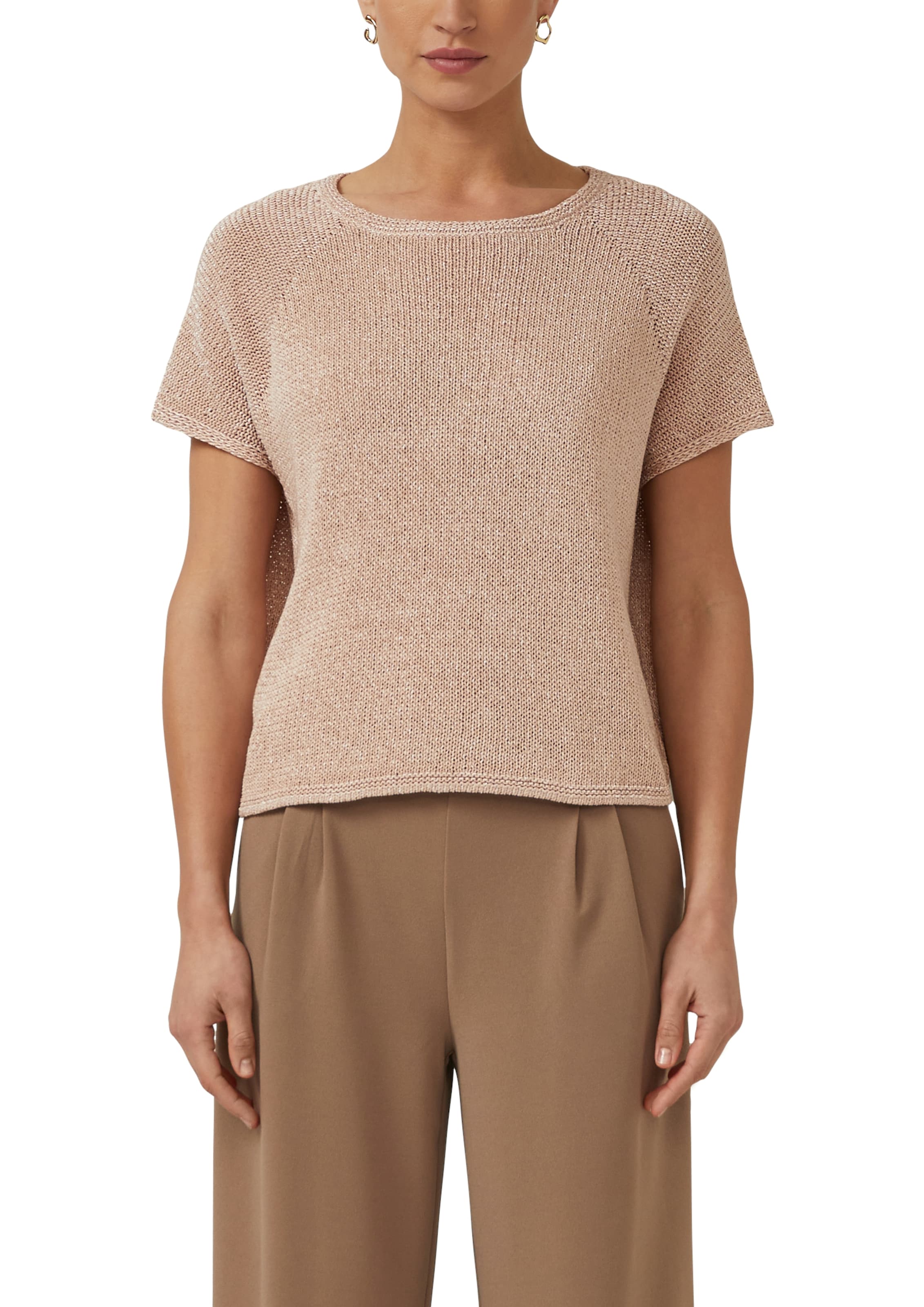 Image of s.Oliver BLACK LABEL Strickpullover Halbarm mit Rundhals