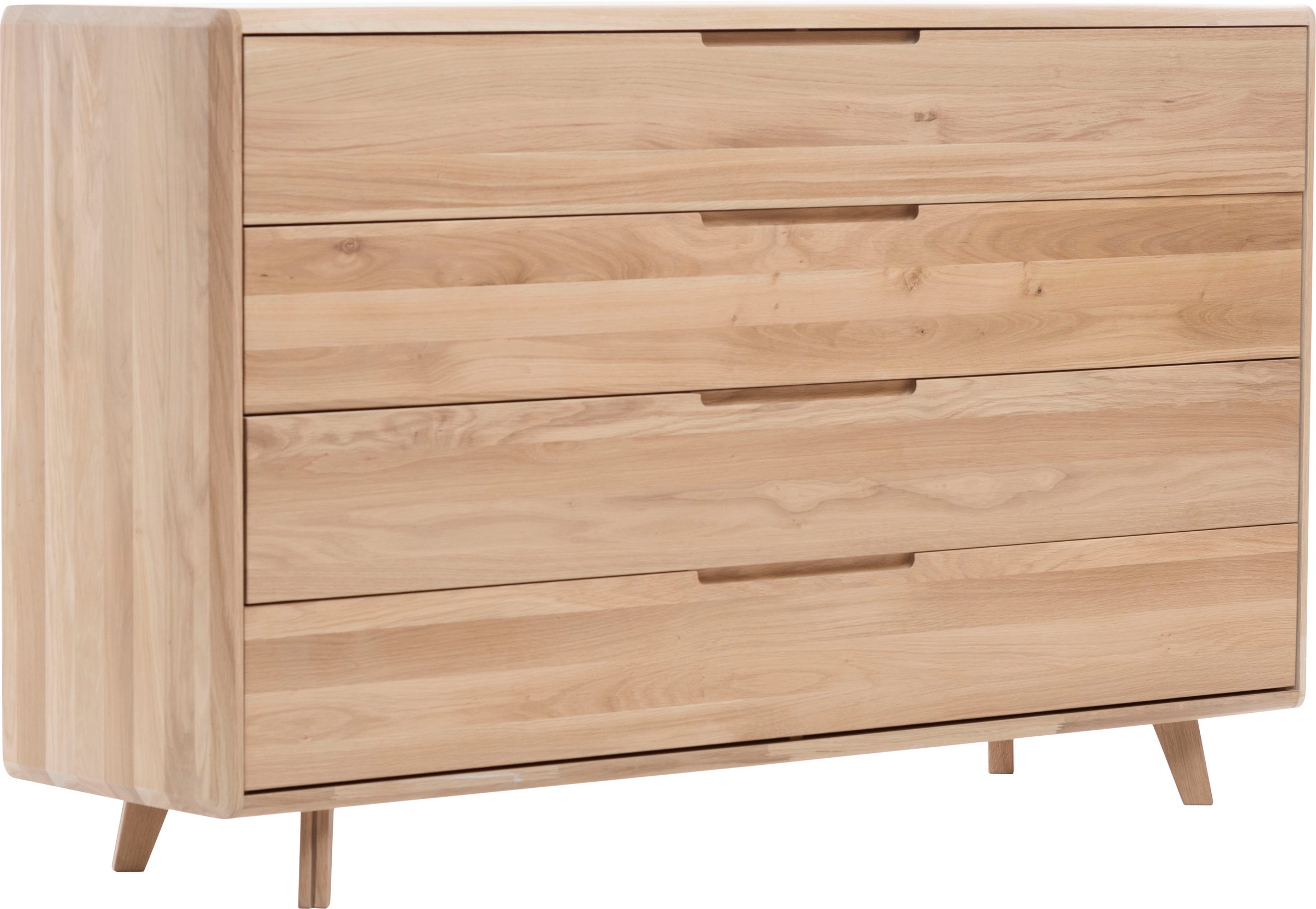 Image of Home affaire Kommode »Infinity«, mit schönen abgerundeten Kanten, aus massivem Eichenholz, Breite 150 cm bei Ackermann Versand Schweiz