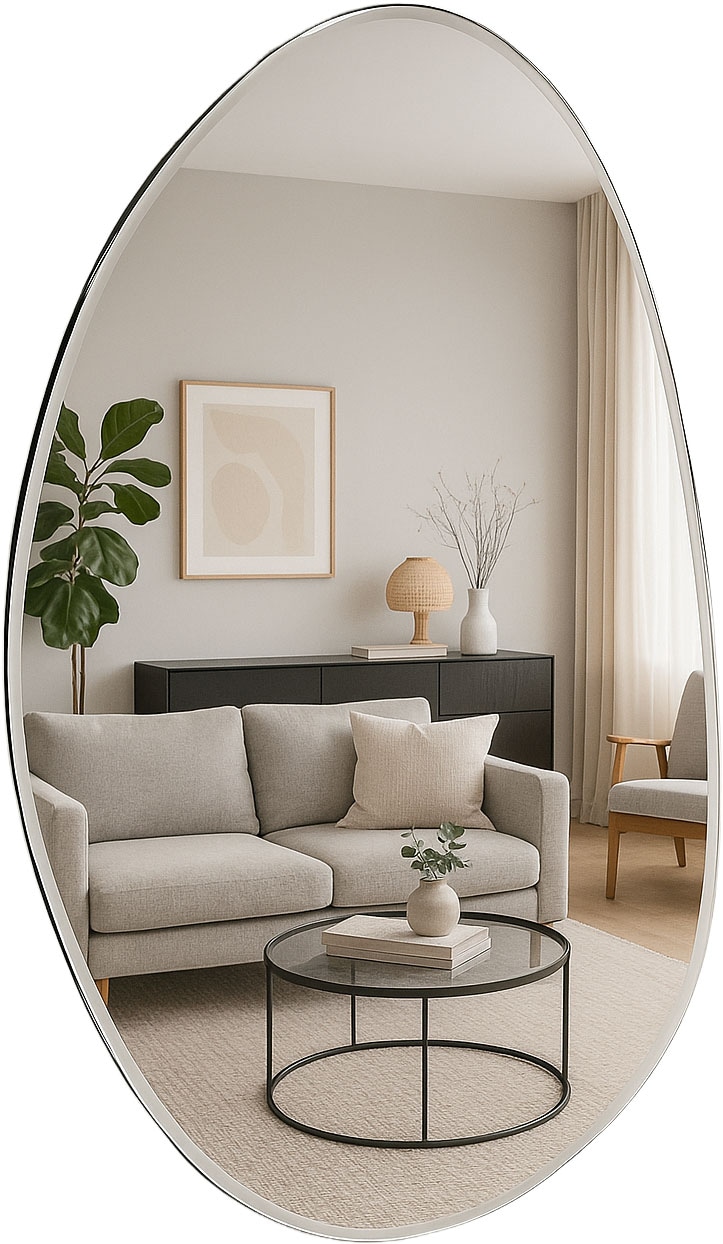 s.Oliver Miroir mural »Lucee« ovalförmig, ca. 88,5x59cm, mattierter dezenter Rahmen