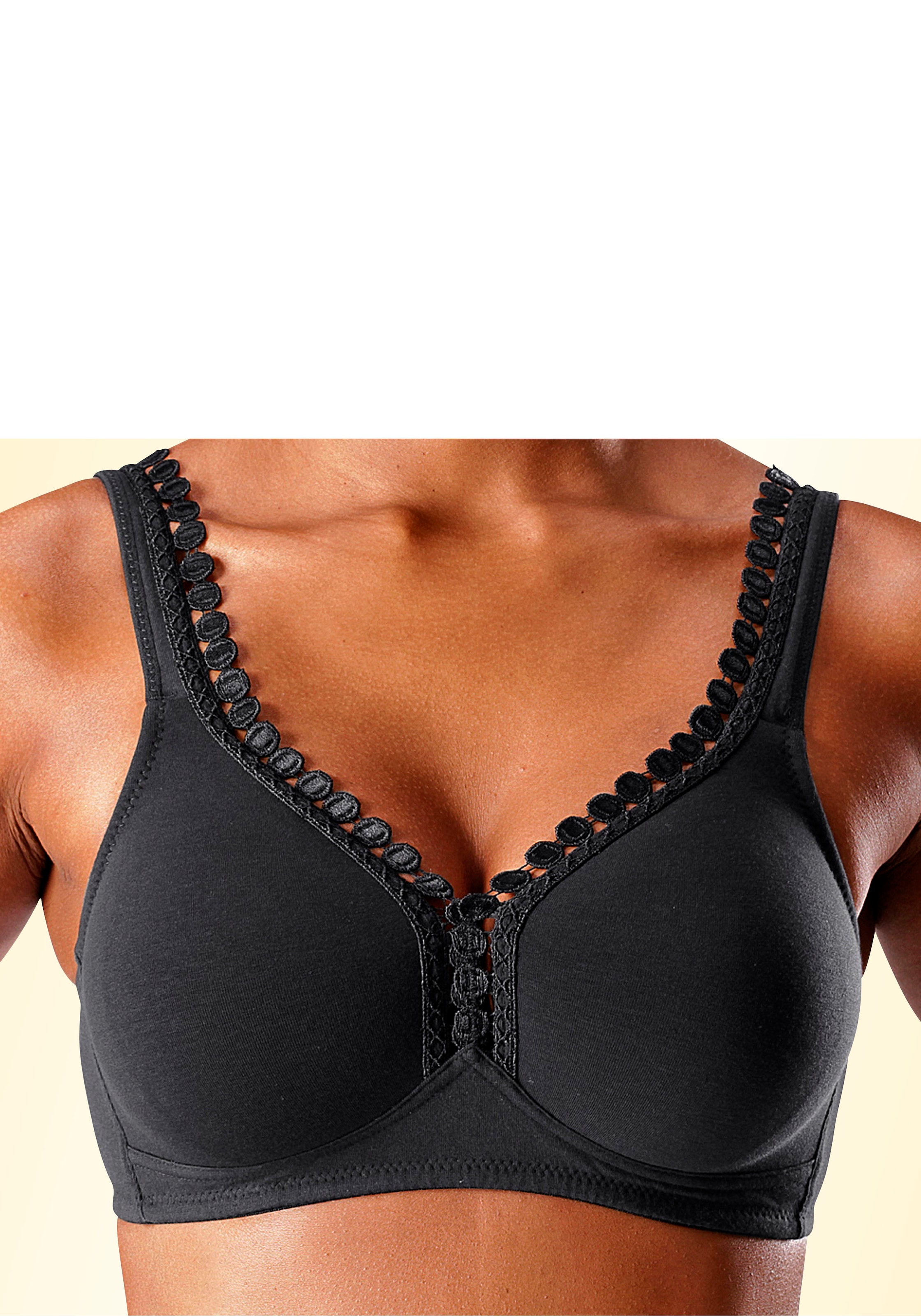petite fleur Soft-BH ohne Bügel, Baumwoll-Qualität – auch für grosse Grössen
