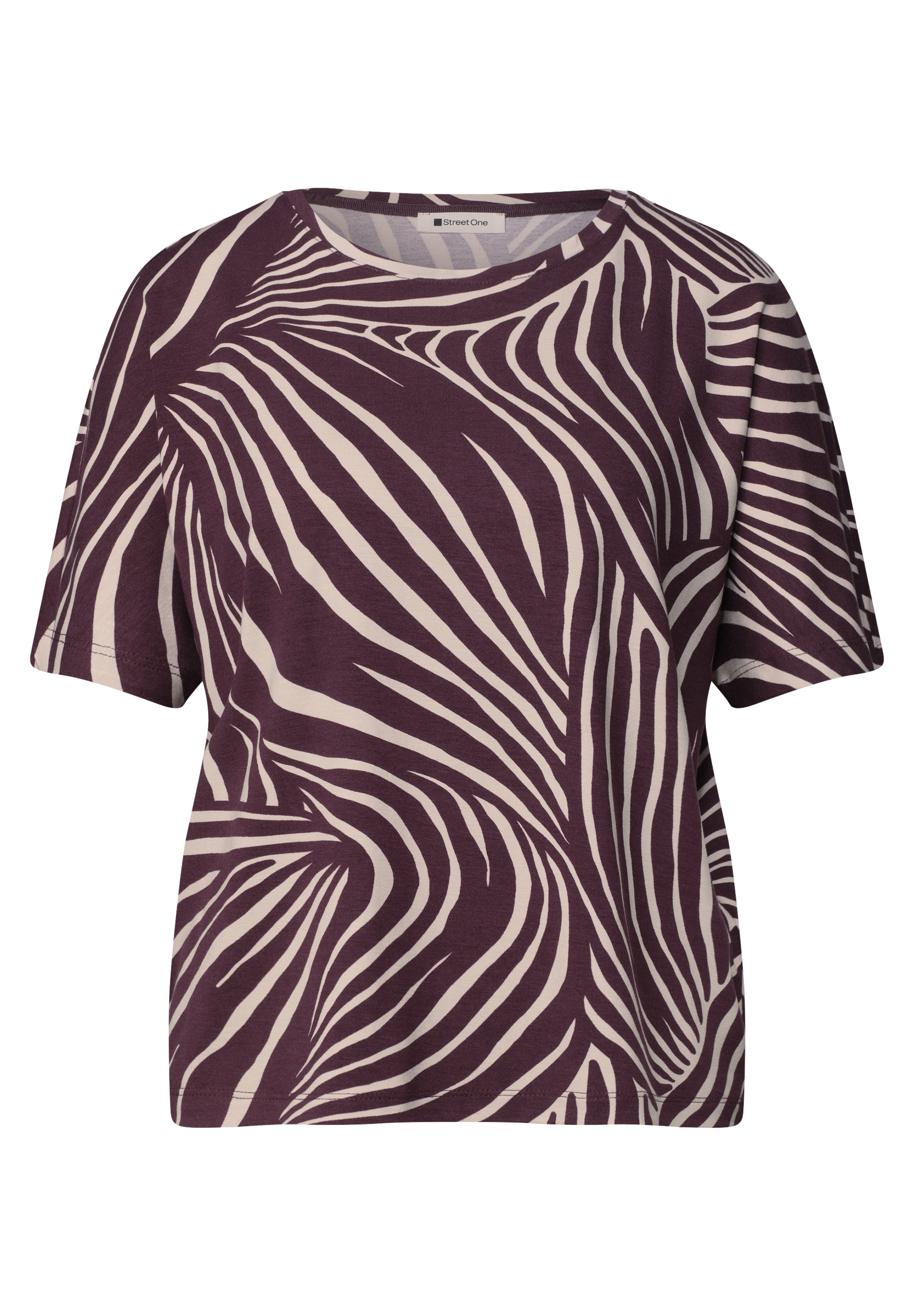 STREET ONE T-shirt mit Zebra Print