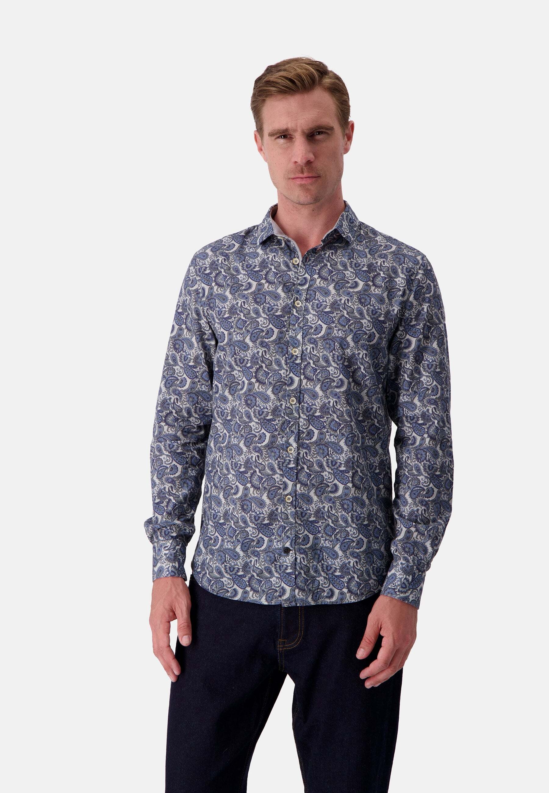 colours & sons Langarmhemd »colours & sons Langarmhemd Shirt Printed«