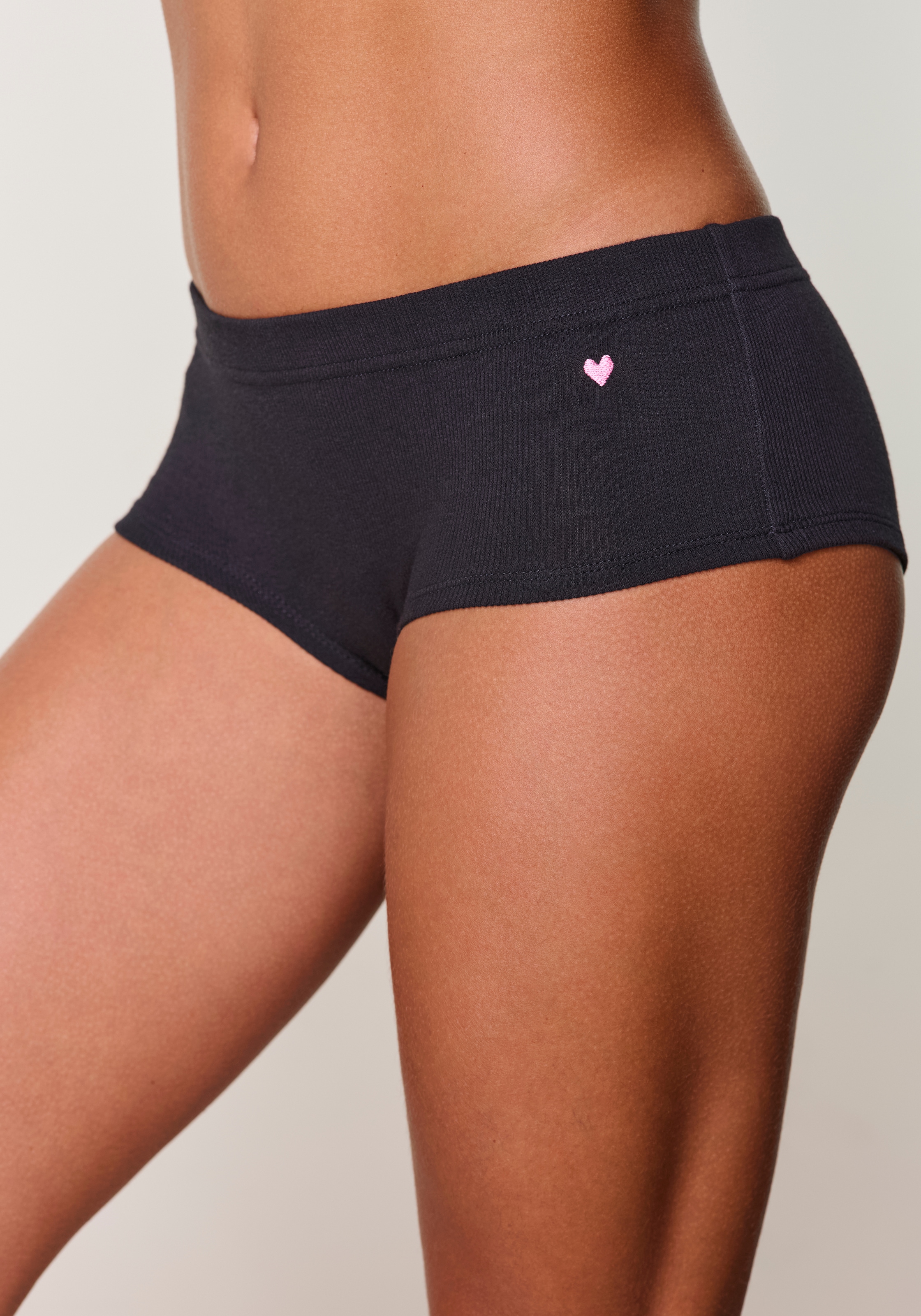LASCANA Panty pour les hanches 3er Pack,  in elastischer Rippen-Qualität
