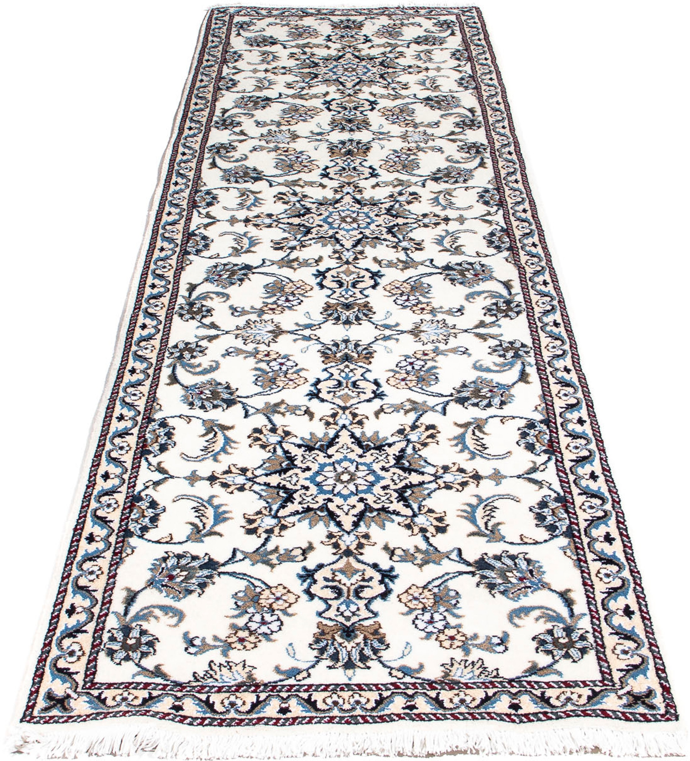 Image of morgenland Orientteppich »Perser - Nain - 293 x 78 cm - beige«, rechteckig, 12 mm Höhe, Wohnzimmer, Handgeknüpft, Einzelstück mit Zertifikat bei Ackermann Versand Schweiz