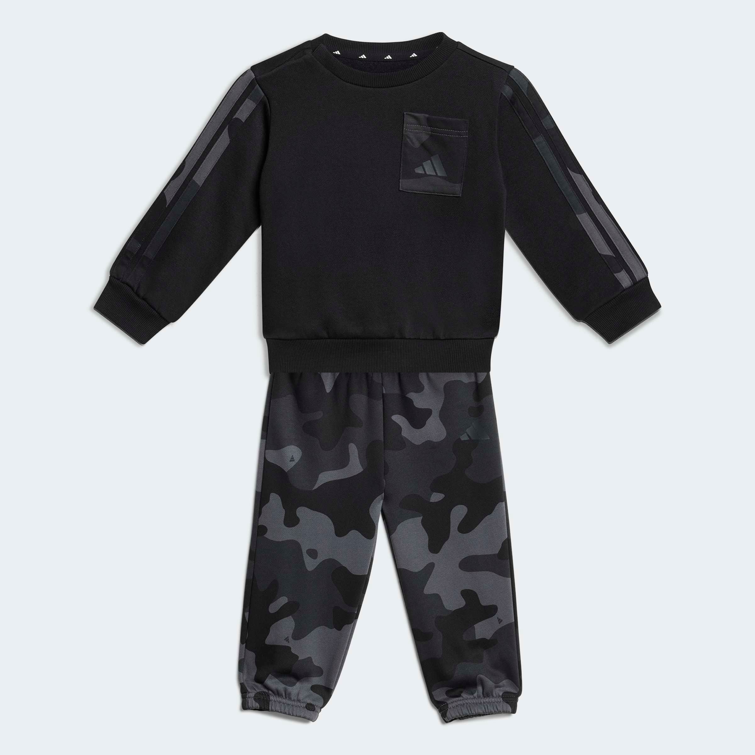 adidas Sportswear Trainingsanzug »SEASONAL ESSENTIALS CAMO FLEECE FRENCH TERRY KINDER« 2 tlg.