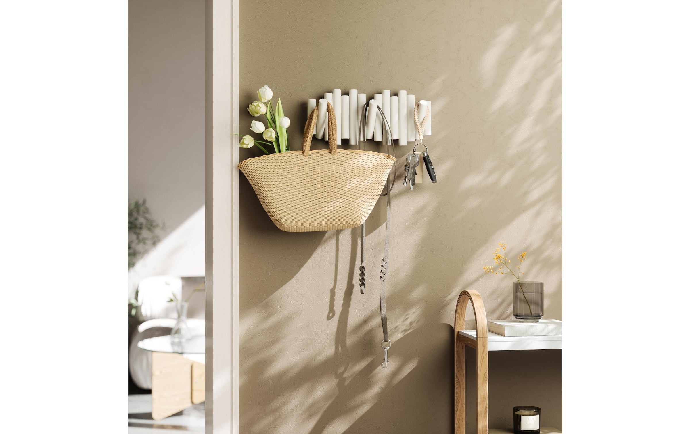 Umbra Garderobenleiste »Picket 38 cm Weiss«