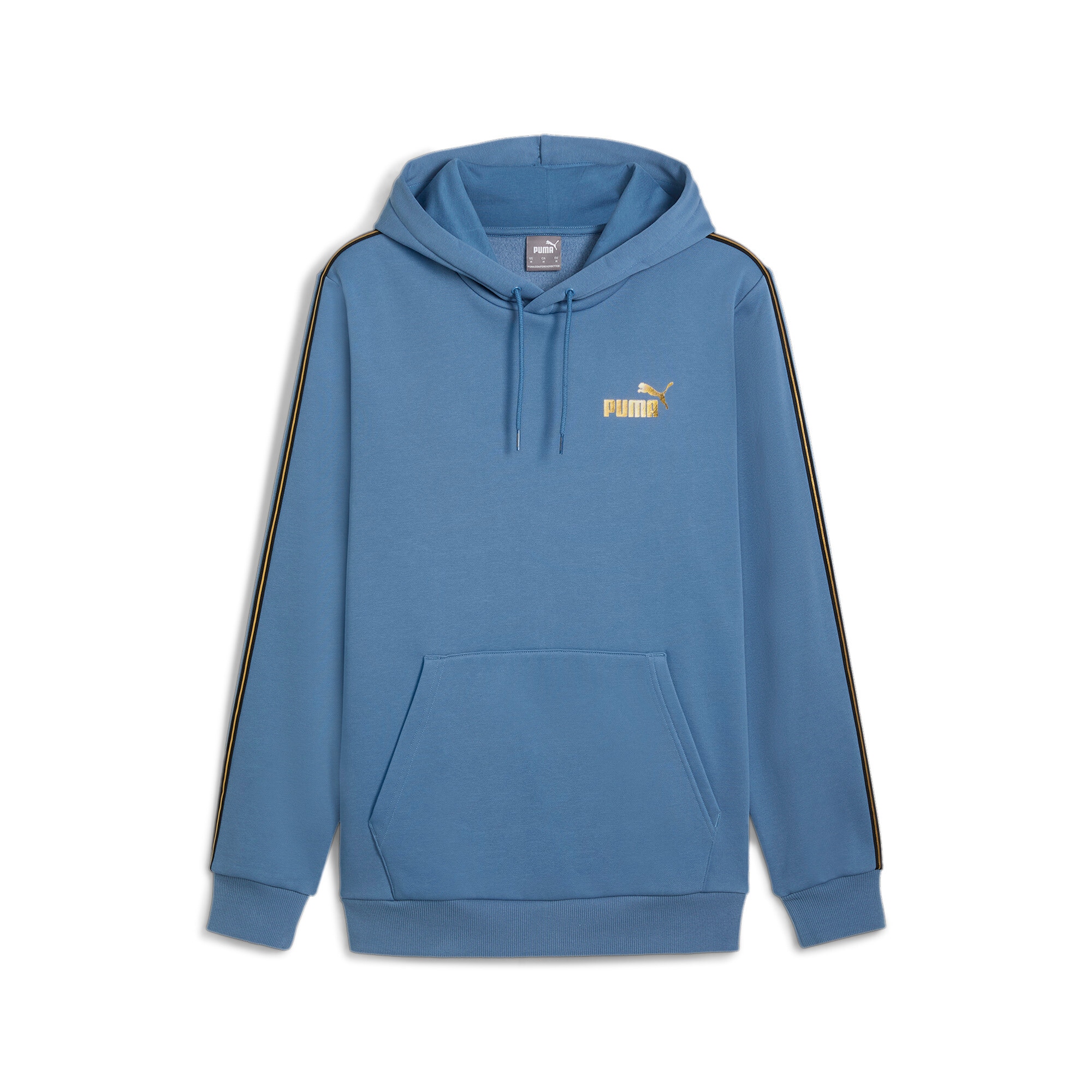 Image of PUMA Kapuzensweatshirt "ESS TAPE MINIMAL GOLD HOODIE FL", mit verstellbarer Kapuze, mit WarmCELL-Technologie, Relaxed Fit