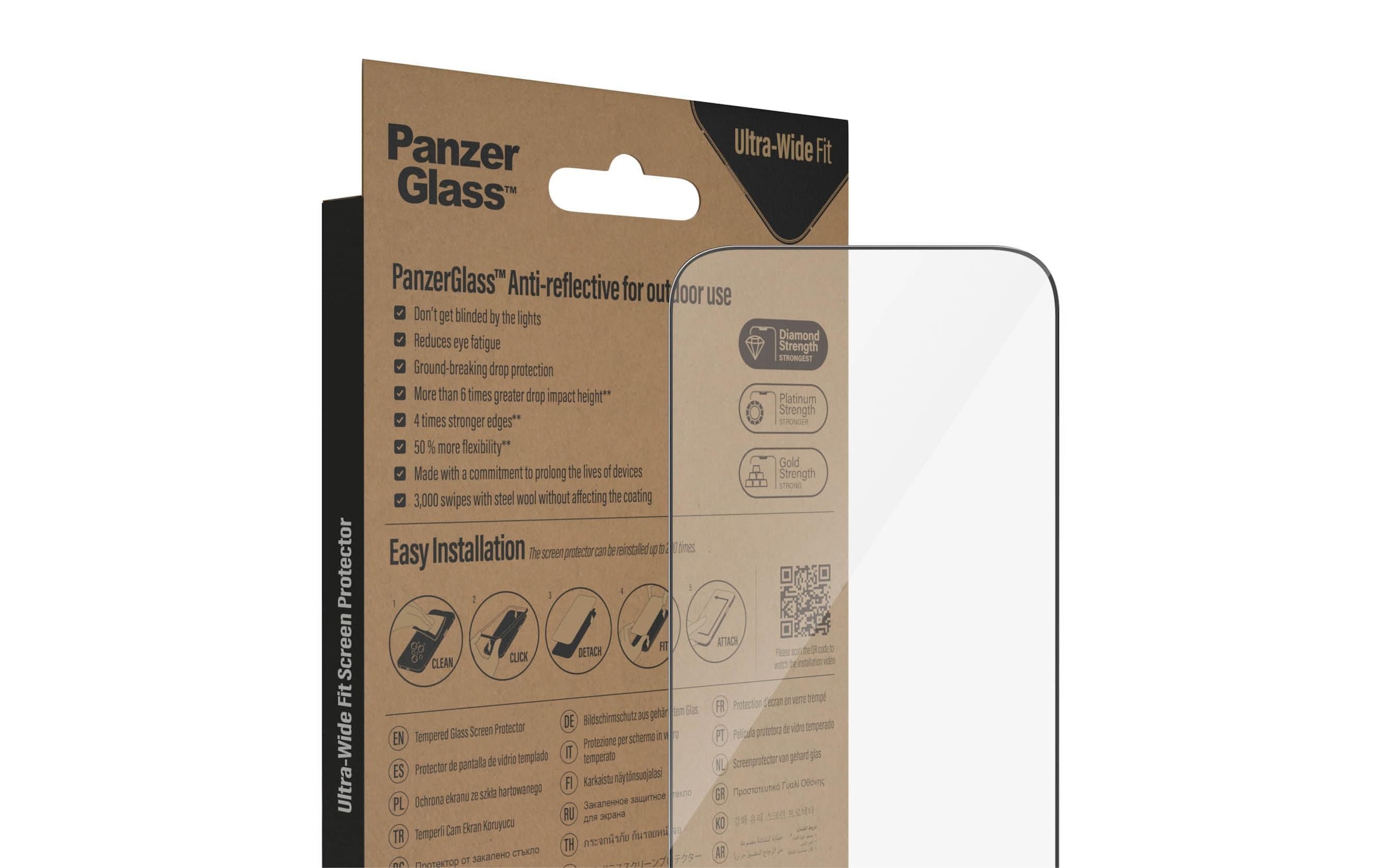 PanzerGlass Verre de protection d'écran »Ultra« für iPhone 14 Pro 1 cuis tlg.