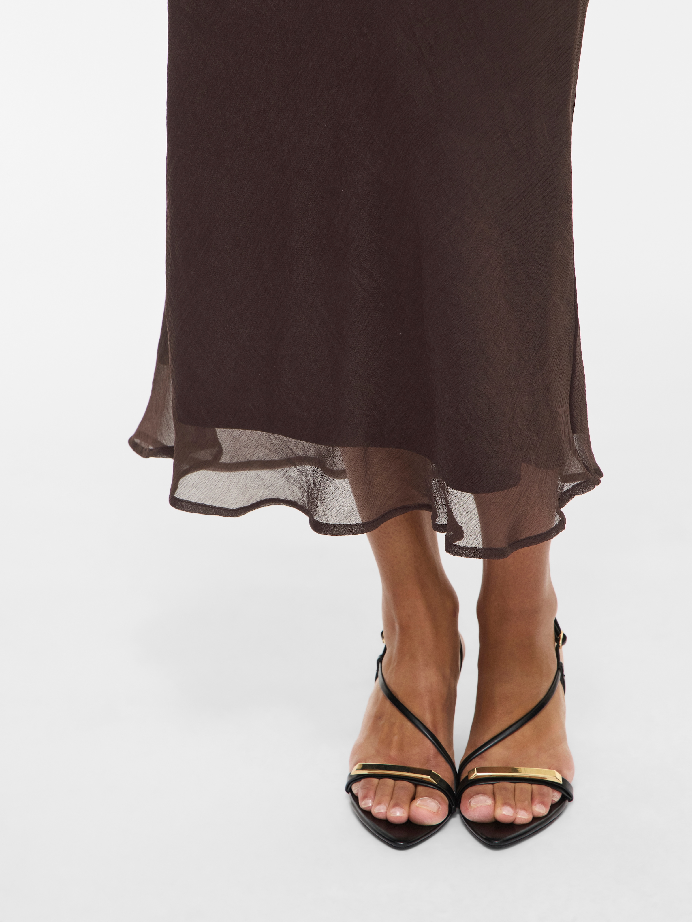 Vila Maxirock »VIFALIA HW ANKLE SKIRT - NOOS« aus Polyester, hohe Leibhöhe, pflegeleicht