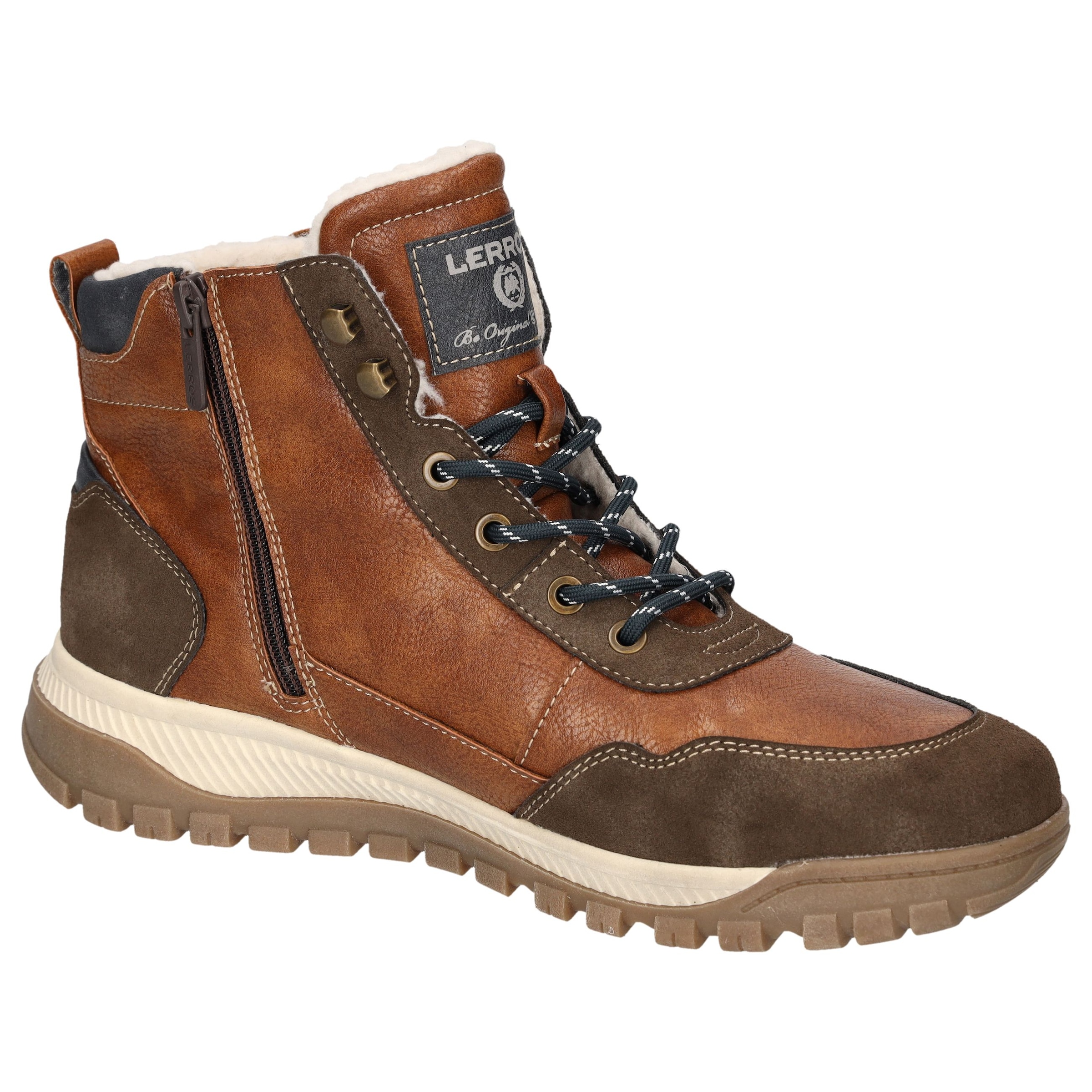 LERROS Bottes d'hiver  Bottes à lacets, bottes d'extérieur avec doublure chaude