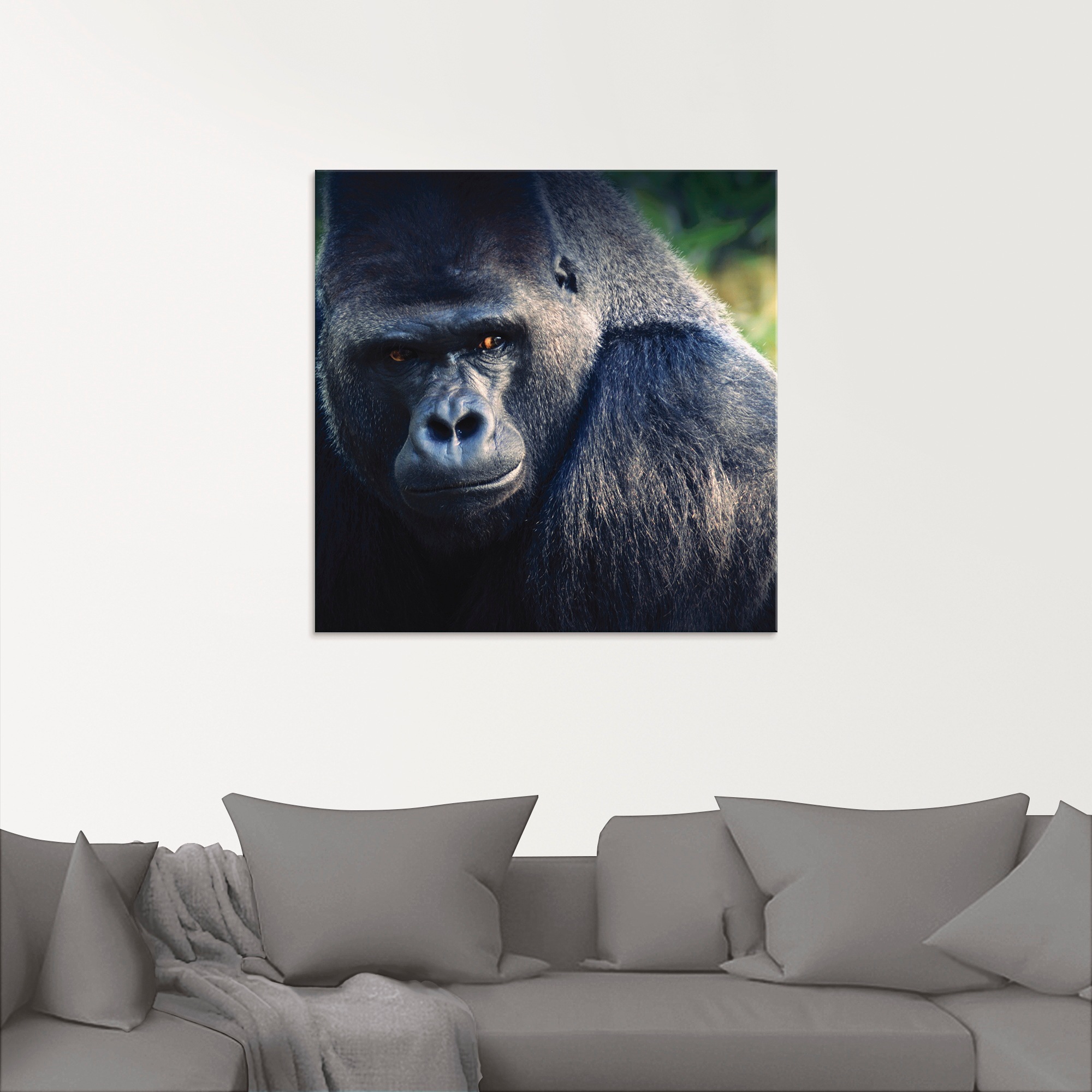 Artland Glasbild »Gorilla«, Wildtiere, (1 St.), in verschiedenen Grössen