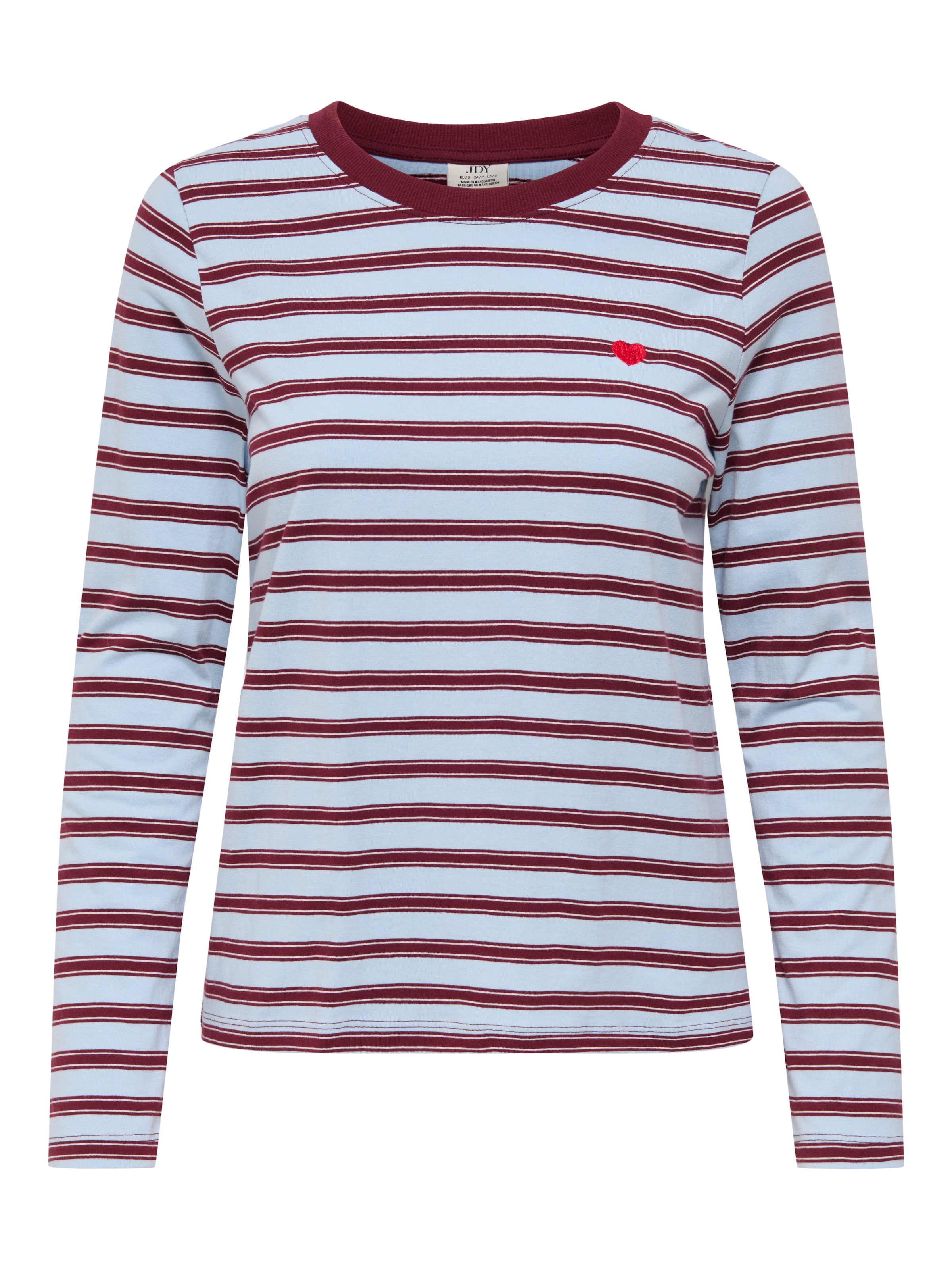 Image of JDY "JDYPISA L/S PRINT TOP JRS NOOS" Baumwolle, regular fit