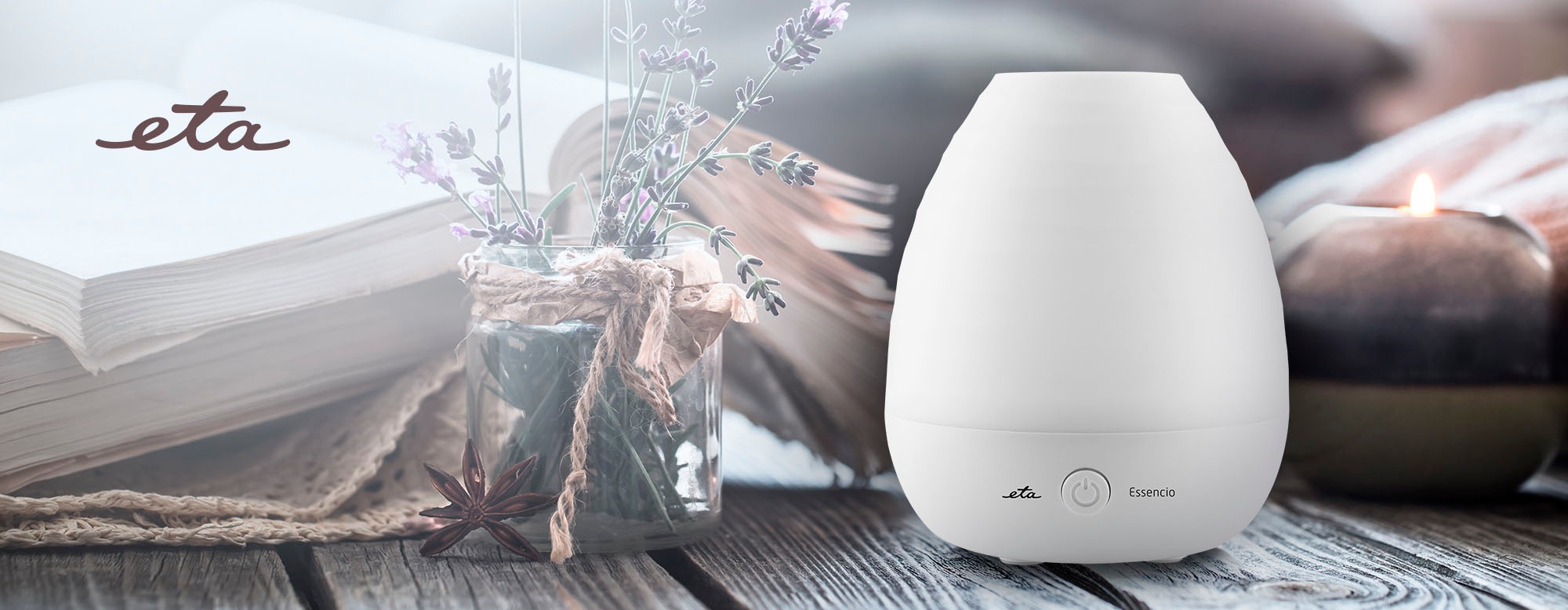 eta Diffuser »ESSENCIO Aroma Diffuser«, 0,05 l Wassertank, bis 10 m², Ultraschall, automatischer Farbwechsel