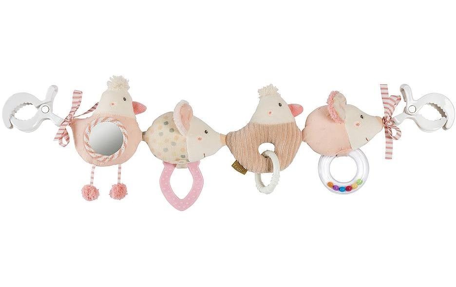 Kinderwagenkette »Rosa/Beige«