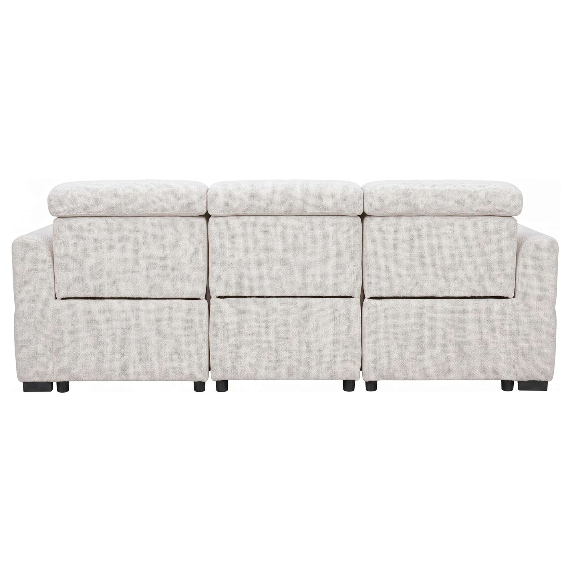 GOODproduct »CAARLA Webstoff, Sofa, 224 cm, man. o. elektr. Relaxfunktion (USB)« mit USB-A und USB-C bei elektrischer Ausführung, Kopfteilverstellung