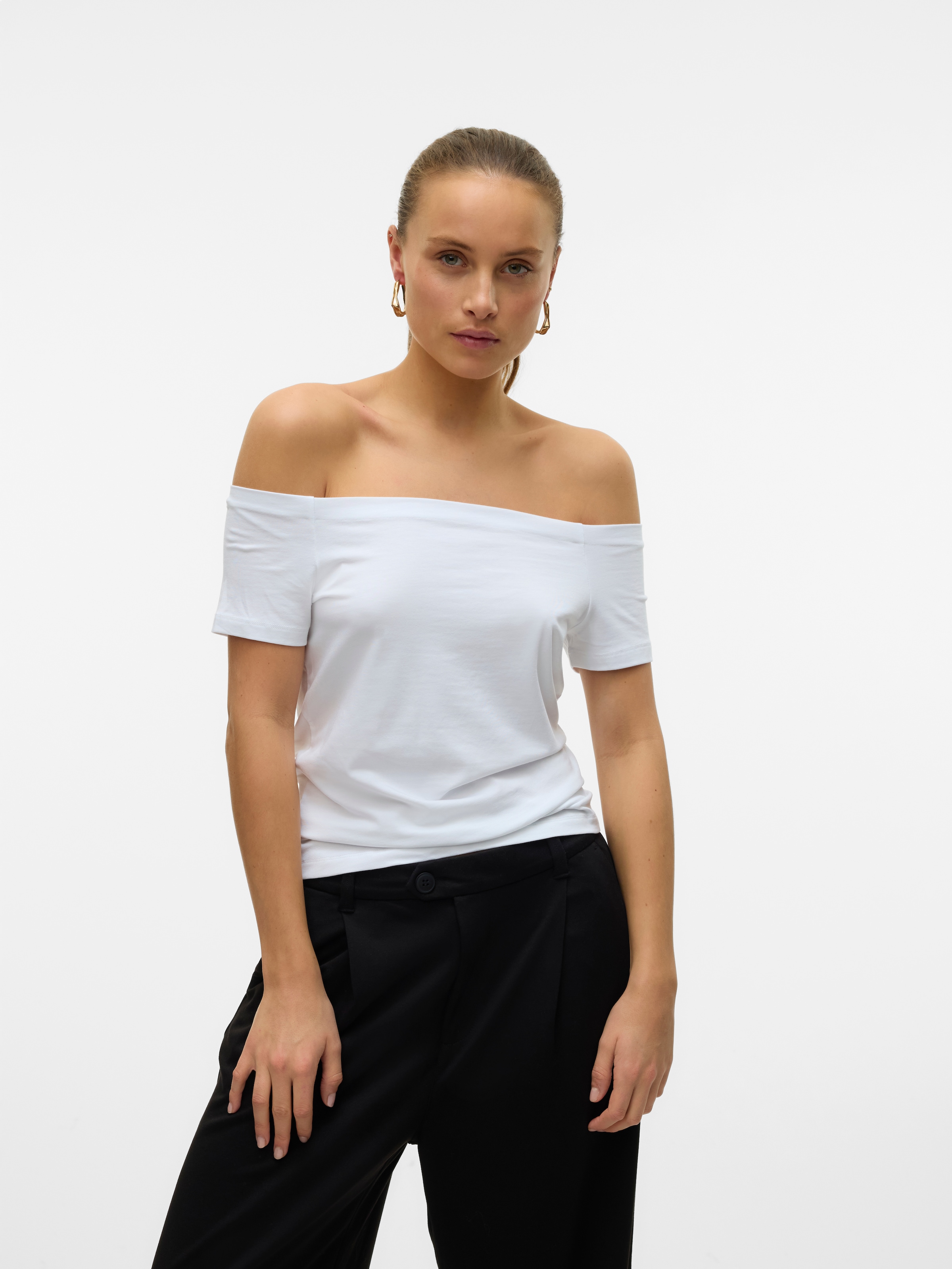 Image of Vero Moda Kurzarmshirt "VMPANDA OFF-SHOULDER TOP JRS GA NOOS"